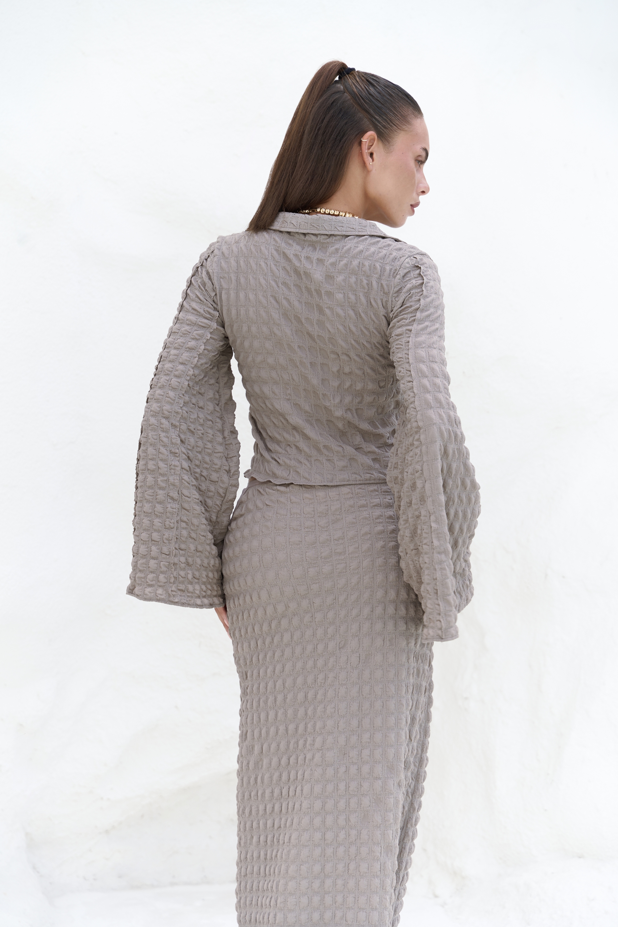 Mai Collection Rania Vizon Gömlek Etek Takım görsel 5