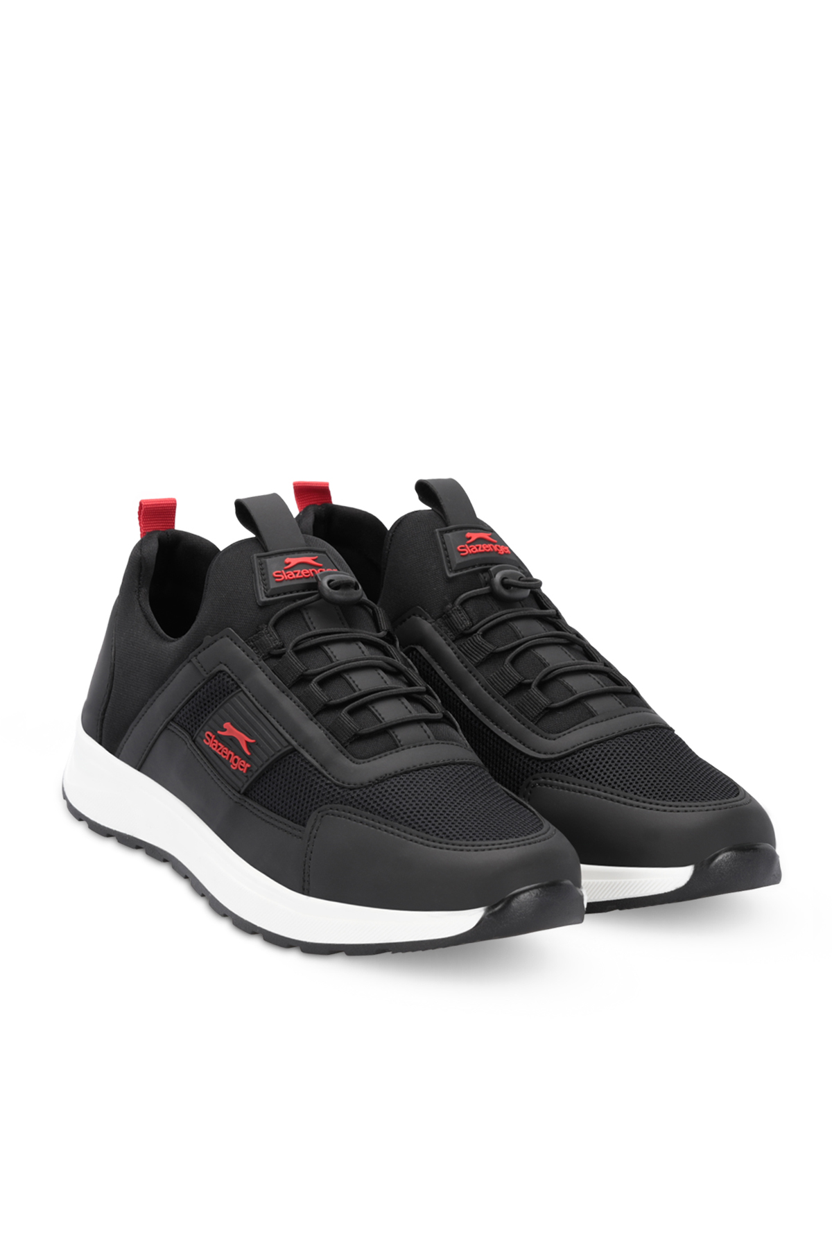 SLAZENGER TADDEO I Kadın Sneaker Ayakkabı Siyah / Kırmızı görsel 2