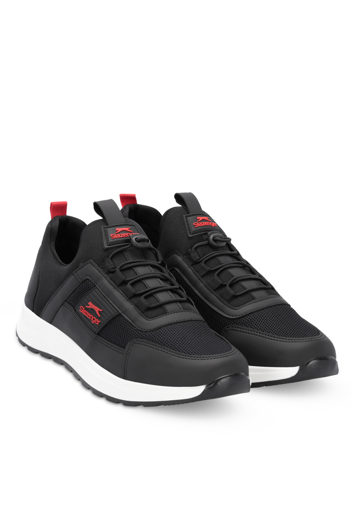 SLAZENGER TADDEO I Erkek Sneaker Ayakkabı Siyah / Kırmızı görsel 2