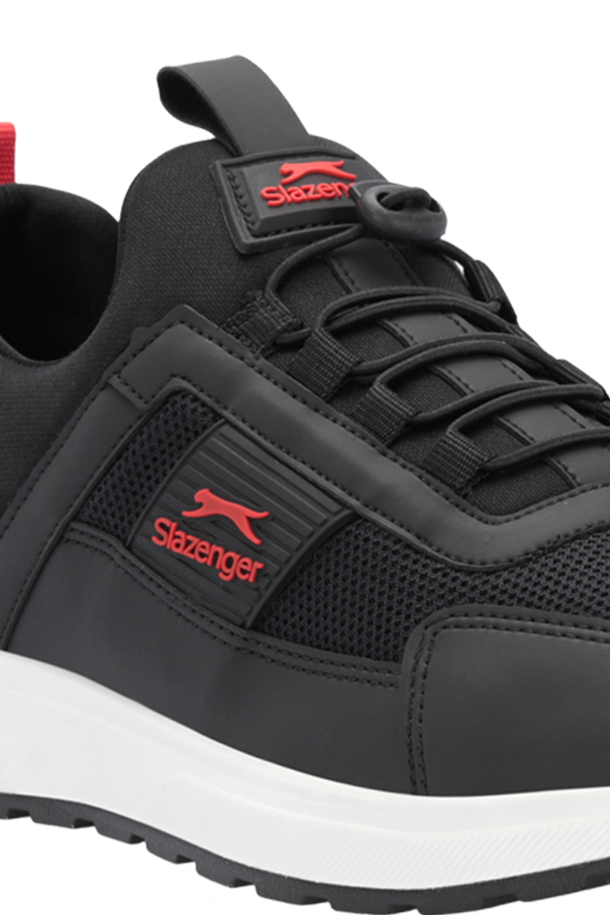 SLAZENGER TADDEO I Kadın Sneaker Ayakkabı Siyah / Kırmızı görsel 4