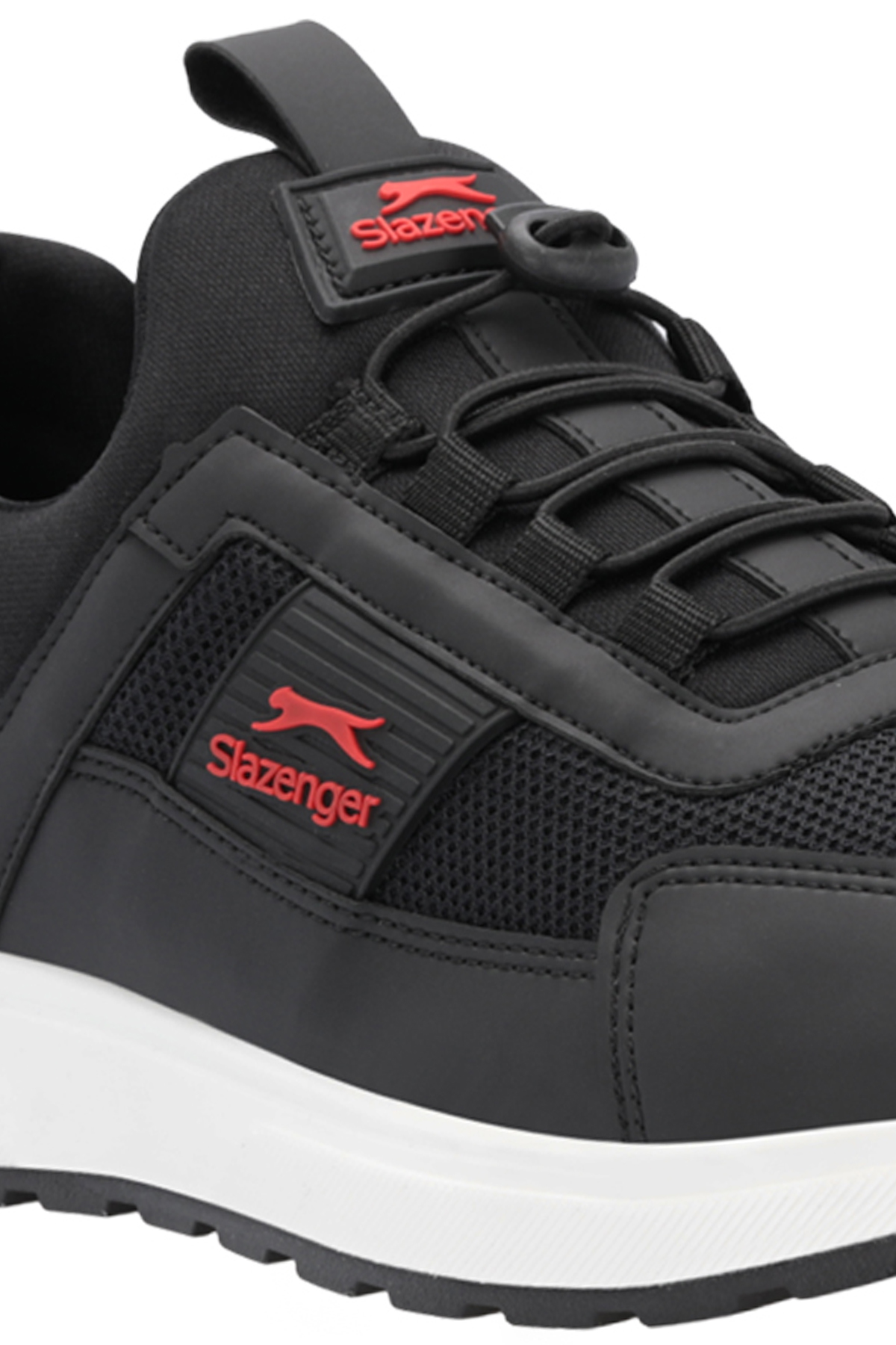 SLAZENGER TADDEO I Erkek Sneaker Ayakkabı Siyah / Kırmızı görsel 4
