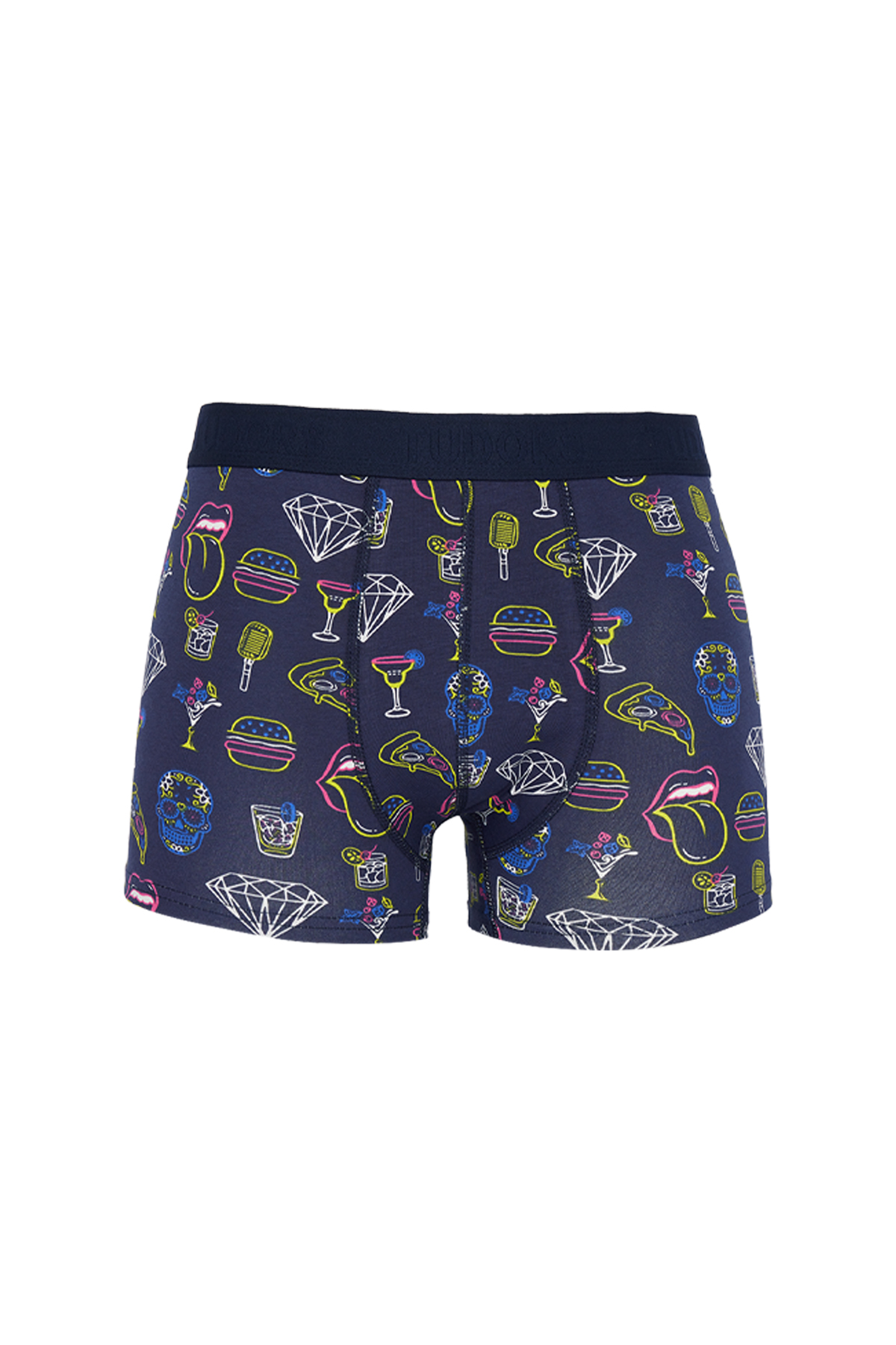 TUDORS Erkek 10'Lu Elastanlı Pamuklu Esnek Kumaş Premium Seri Boxer görsel 3