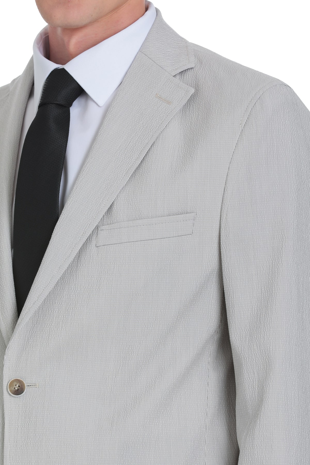 Hatemoğlu Vizon Comfort Fit Mono Yaka Casual Takım Elbise görsel 2