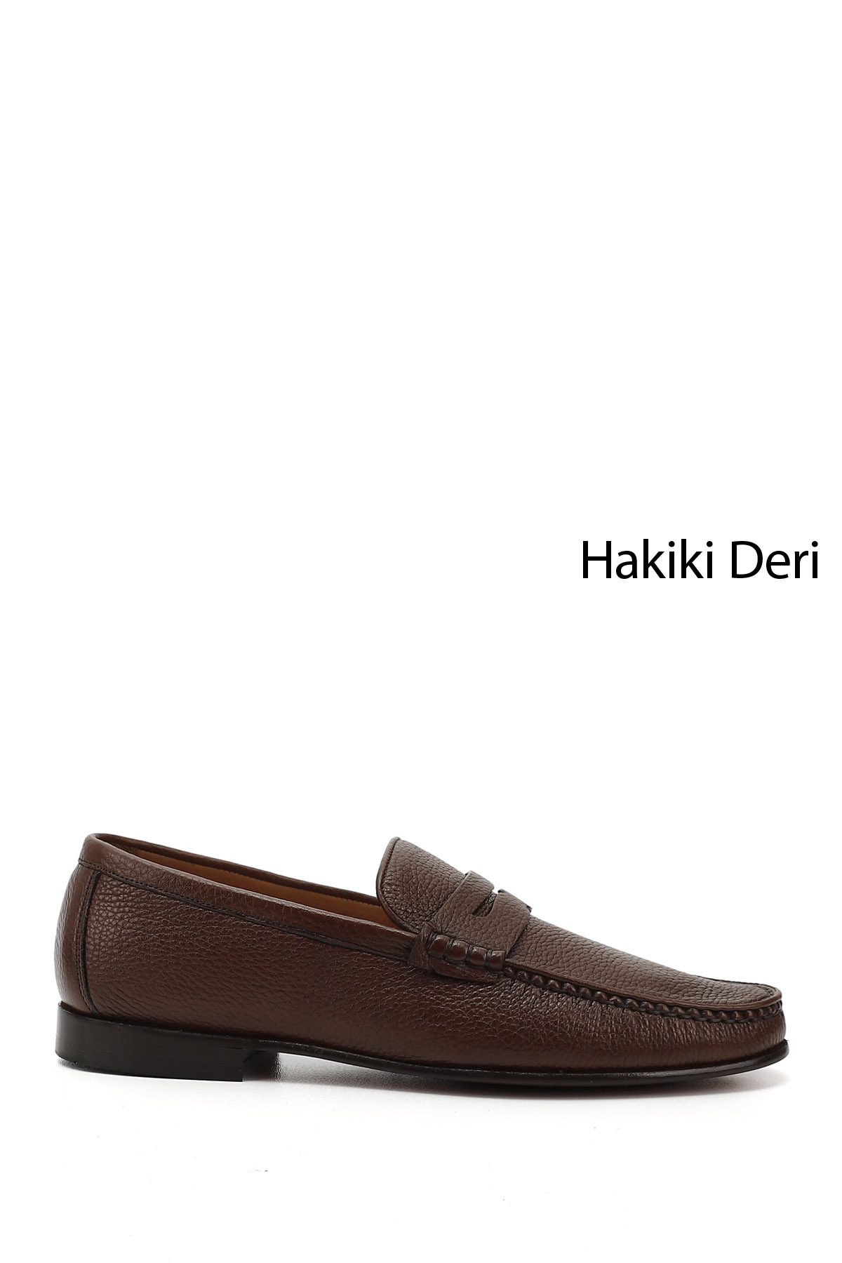 GÖNDERİ(R) Erkek HAKİ-TABA Kösele Taban Hakiki Deri Loafer Ayakkabı