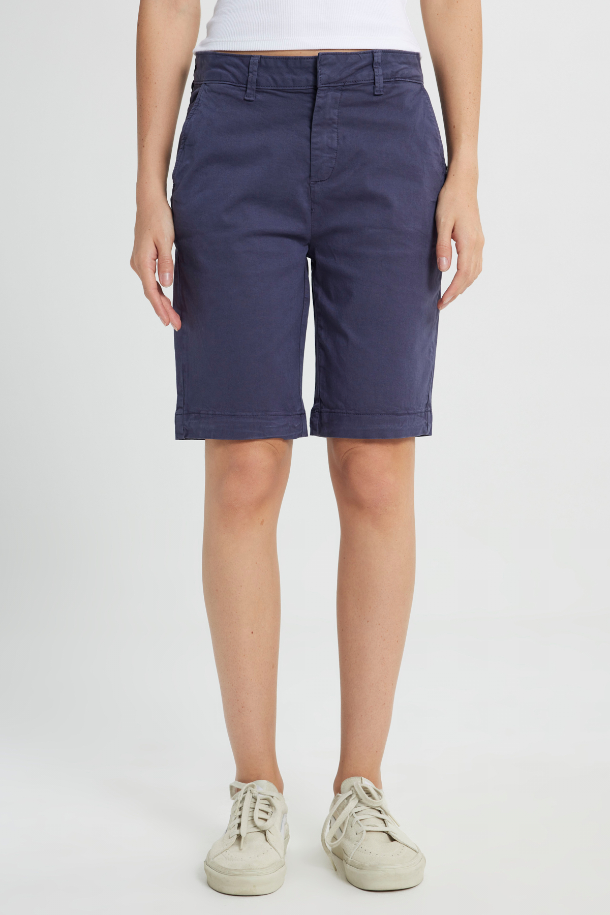 Lee Regular Fit Normal Kesim Normal Bel Lacivert Chino Şort görsel 4