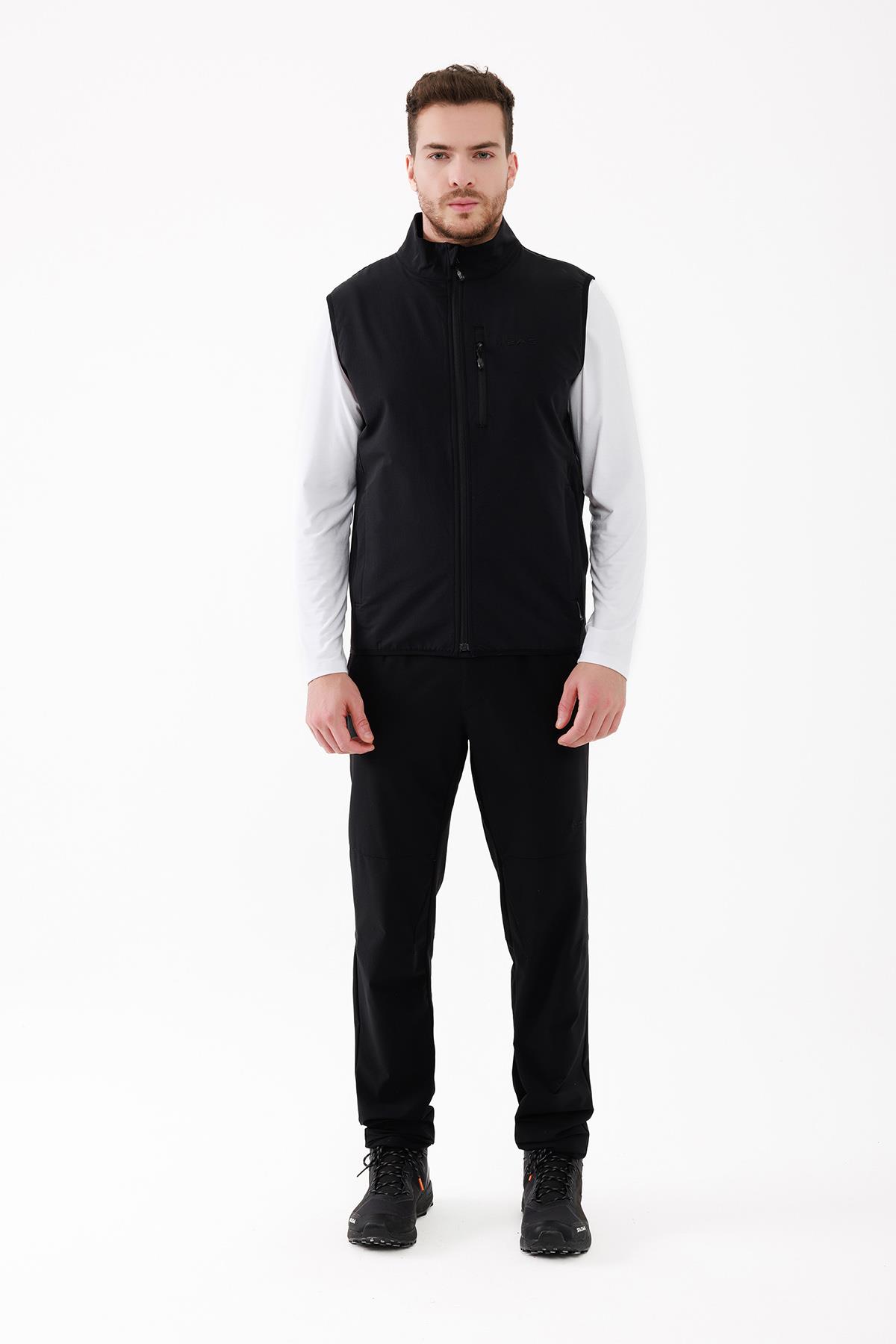 2AS Bowen İnce Softshell Unısex Yelek Siyah