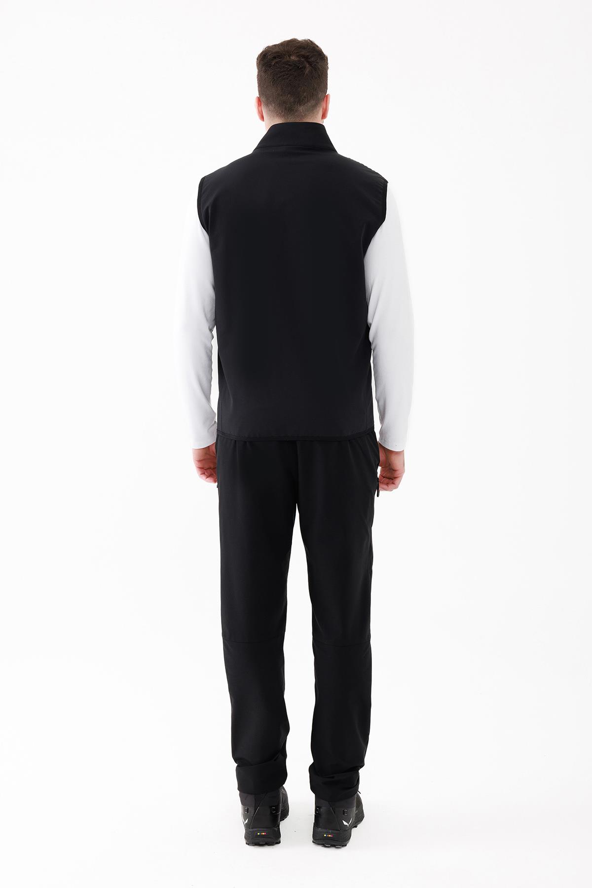 2AS Bowen İnce Softshell Unısex Yelek Siyah görsel 4