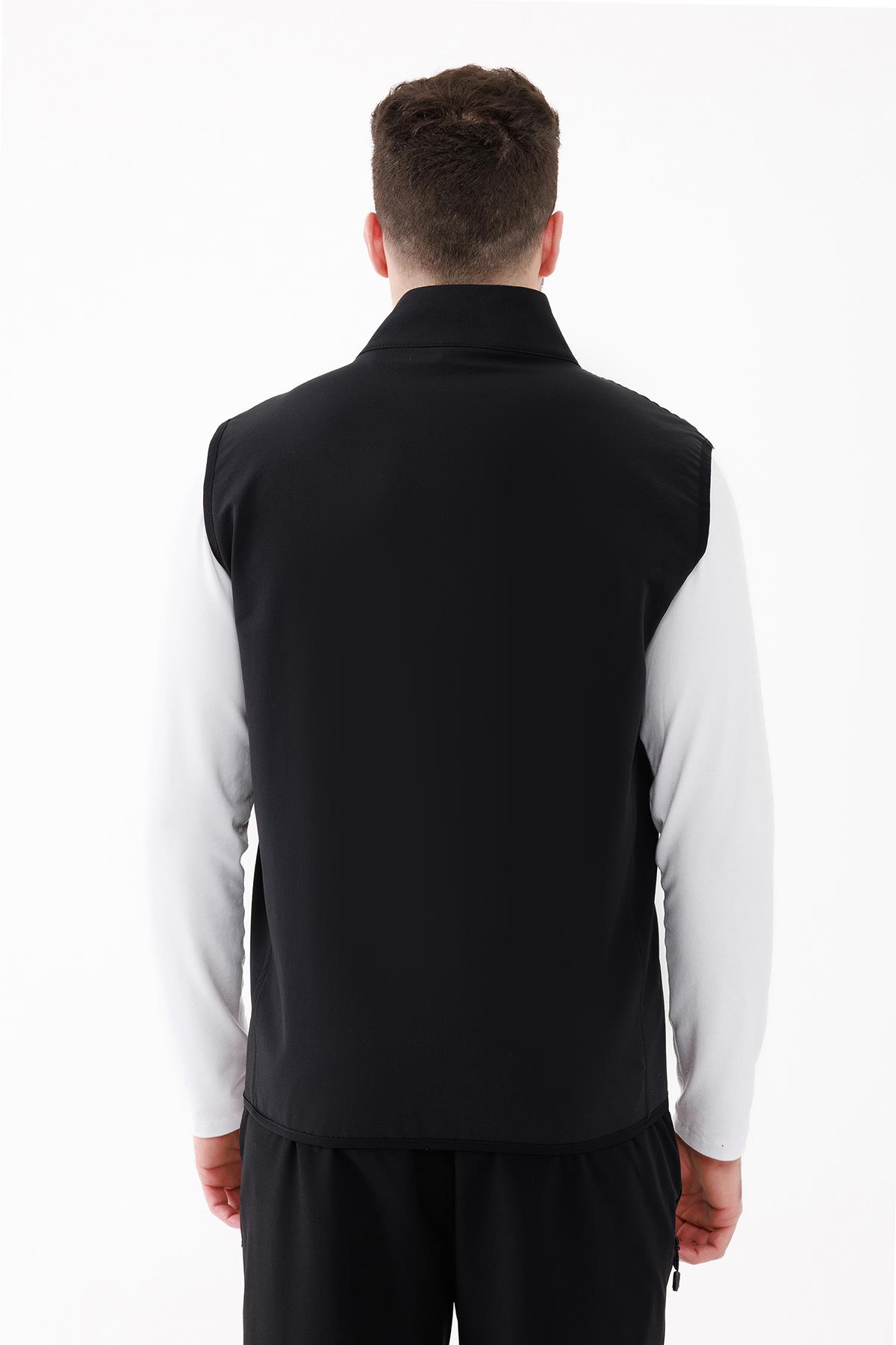 2AS Bowen İnce Softshell Unısex Yelek Siyah görsel 5