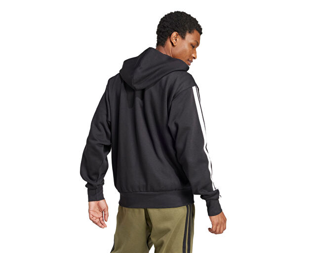 Adidas M 3S Fl Fz Hd Erkek Günlük Ceket JD1870 Siyah görsel 2
