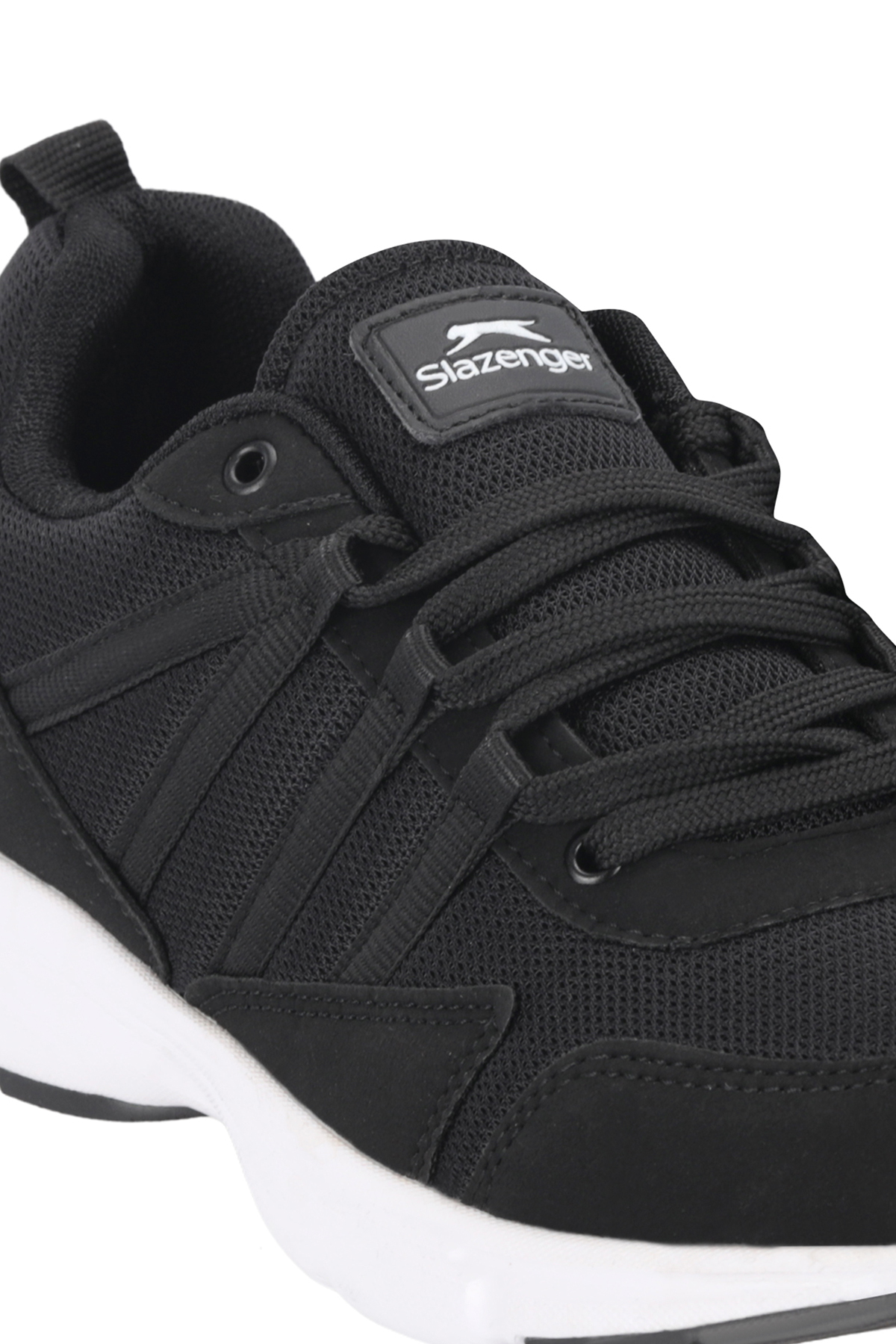 SLAZENGER POLISH I Erkek Siyah / Beyaz Koşu & Yürüyüş Spor Ayakkabısı görsel 4