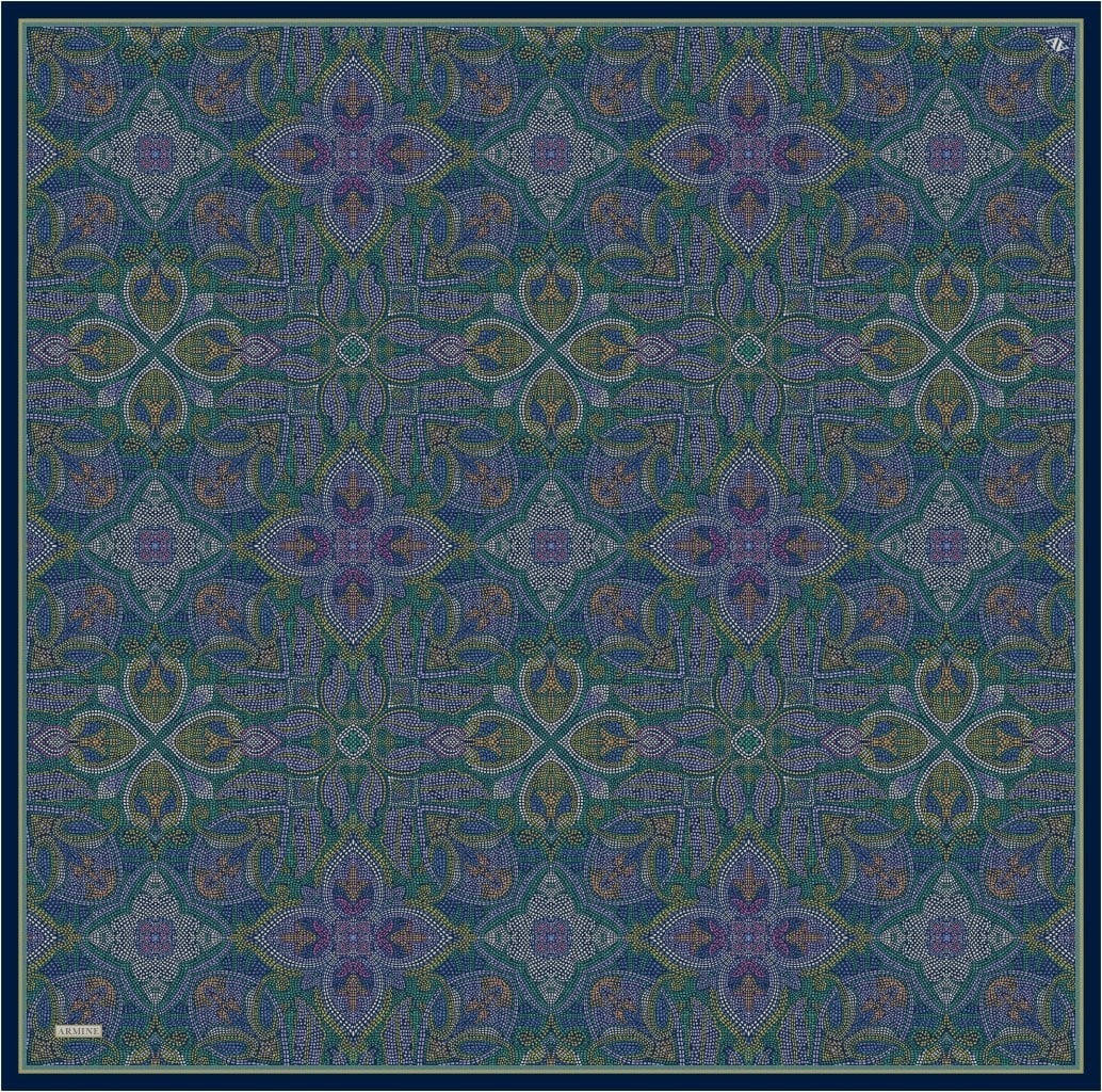 ARMİNE Saf İpek Twill Eşarp 9540D 80 görsel 5