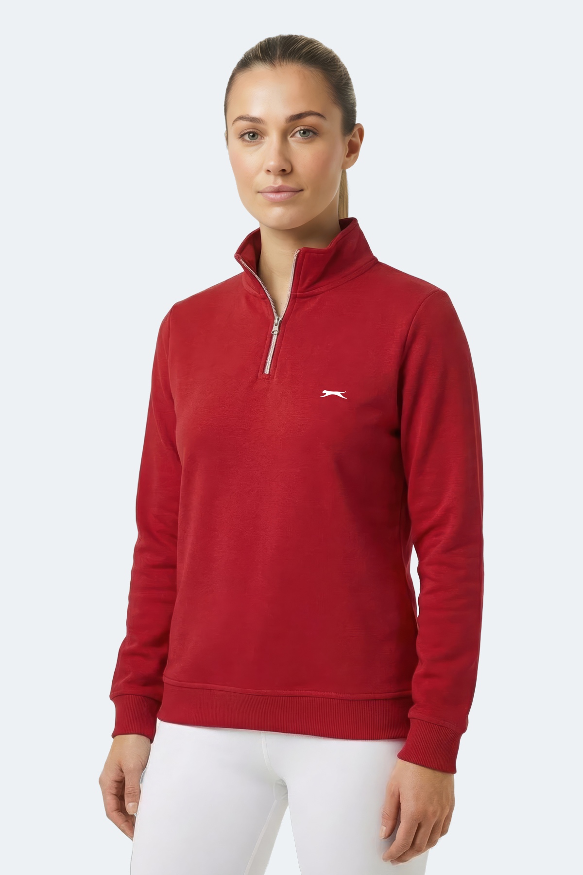 SLAZENGER MAXIS I Kadın Kırmızı Sweatshırt