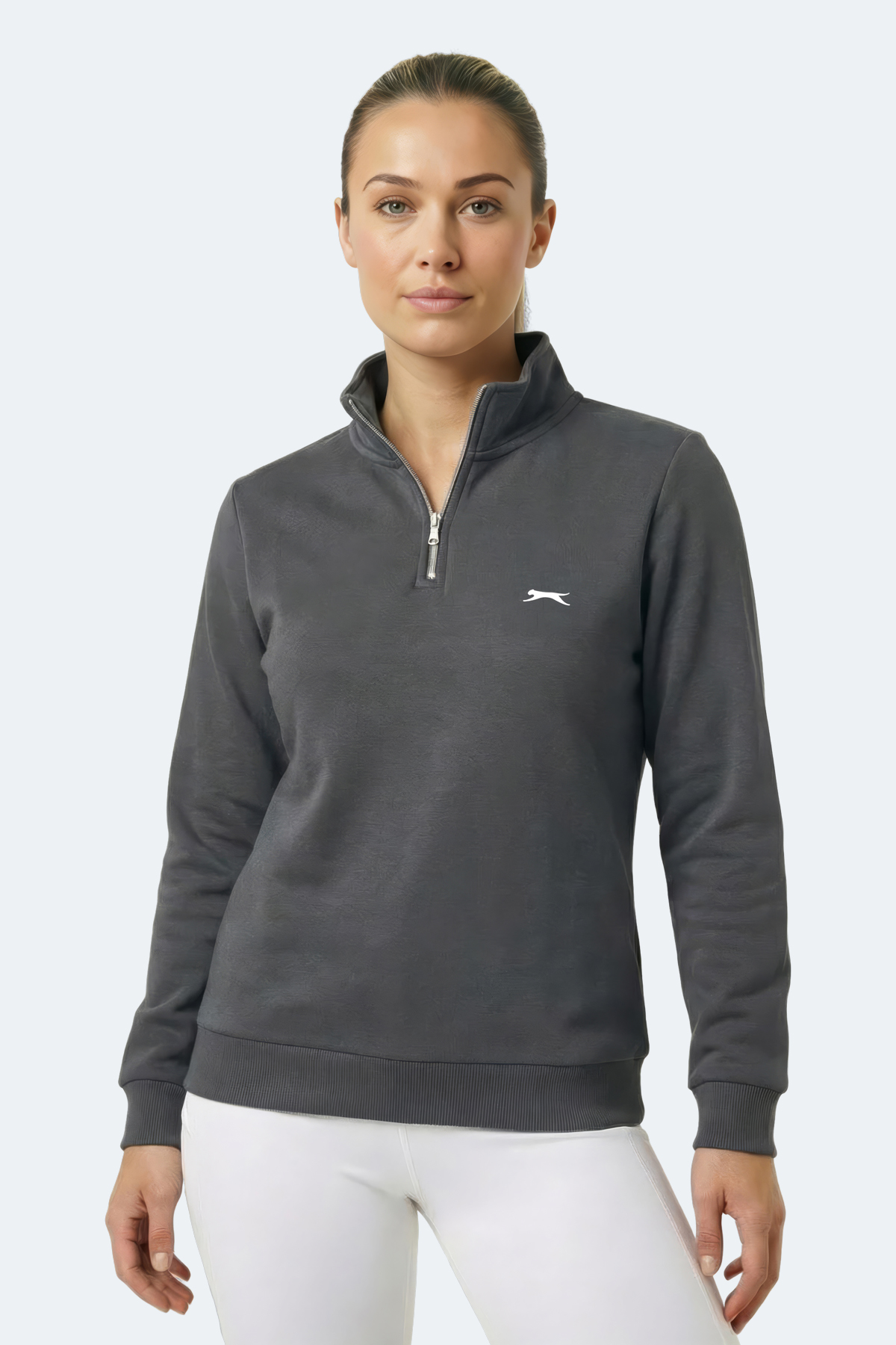 SLAZENGER MAXIS I Kadın Gri Sweatshırt
