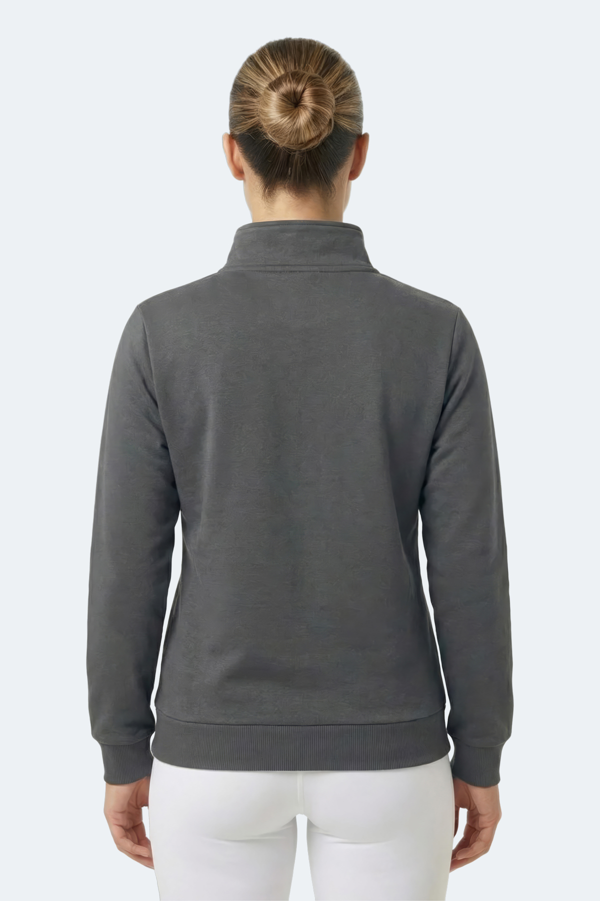 SLAZENGER MAXIS I Kadın Gri Sweatshırt görsel 5