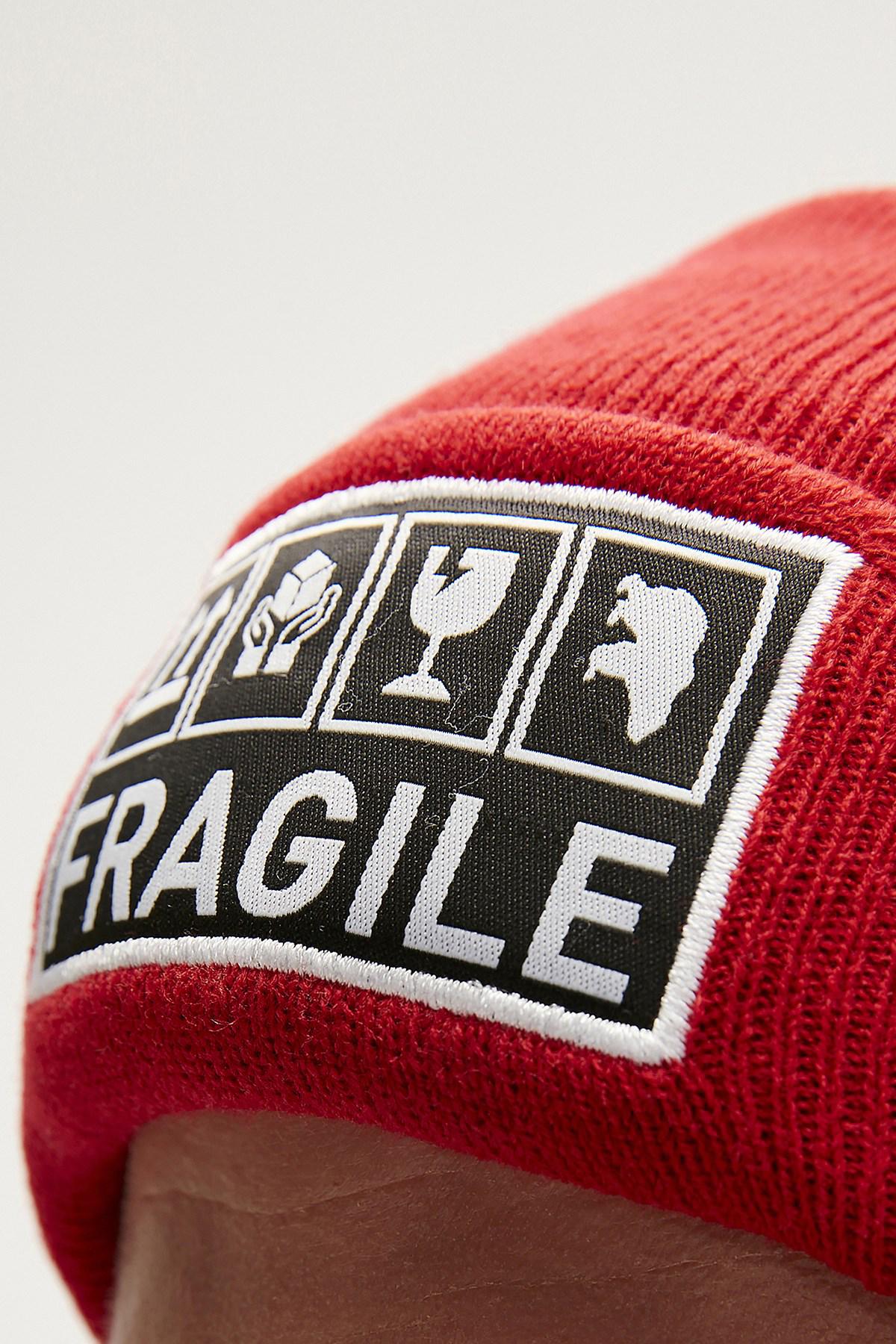 Bad Bear Fragile Crimson Red Kırmızı Bere görsel 2