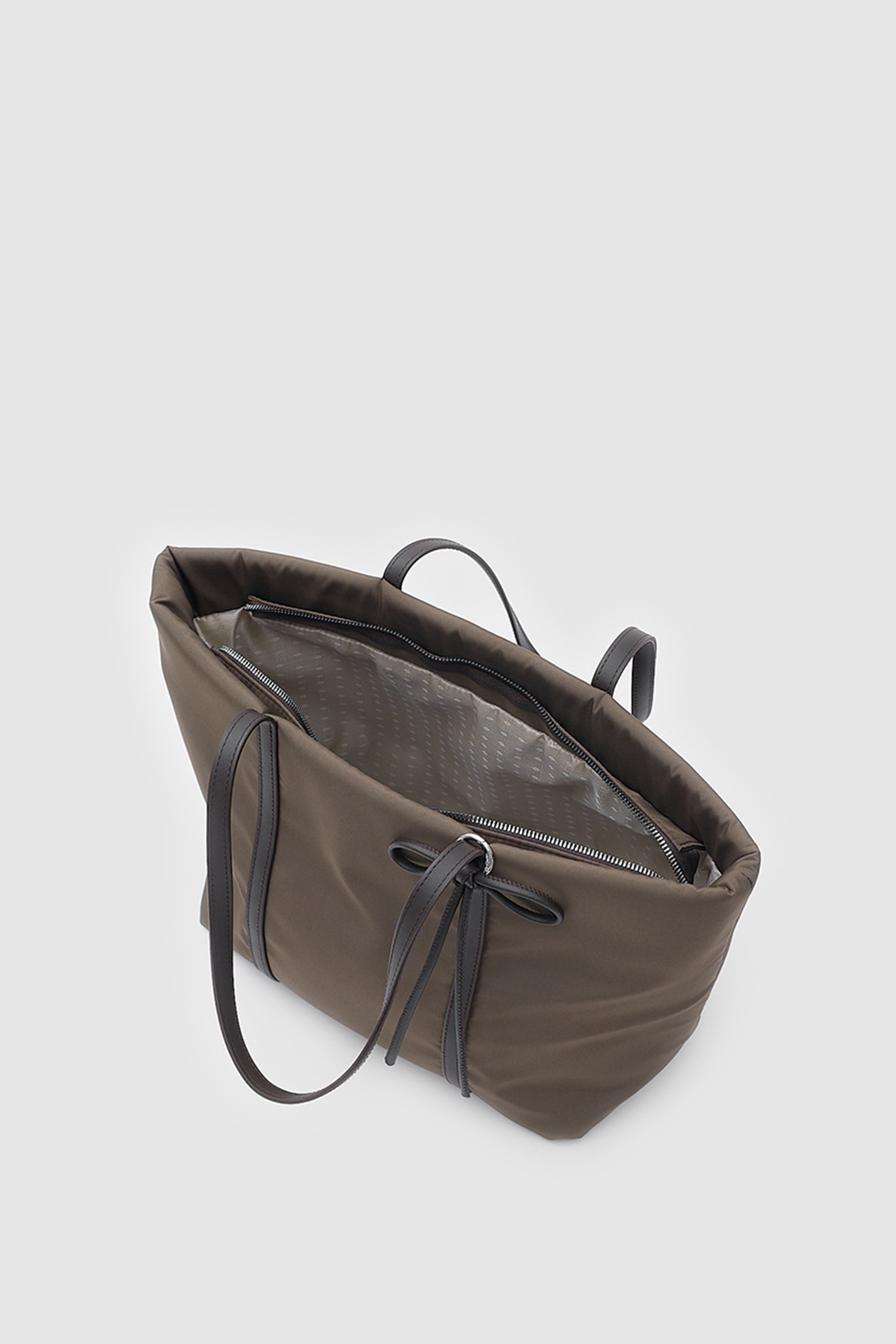 Shulebags Jersey Fiyonklu Omuz Çantası Kahve görsel 6