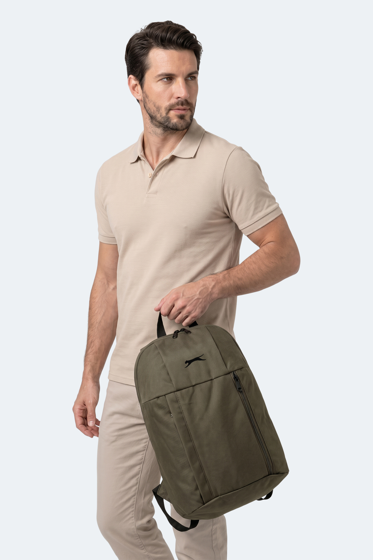 SLAZENGER GAVER I Unisex Haki Sırt Çantası görsel 3