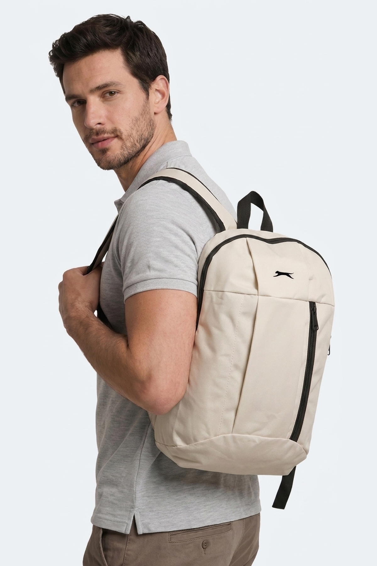 SLAZENGER GAVER I Unisex Bej Sırt Çantası görsel 2