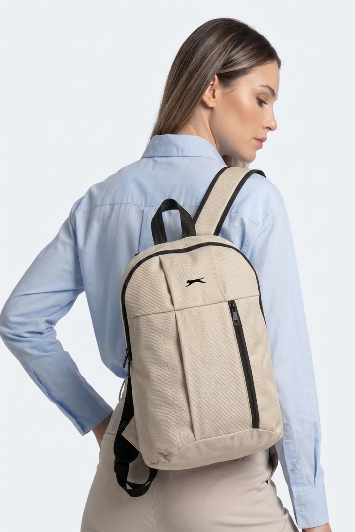 SLAZENGER GAVER I Unisex Bej Sırt Çantası görsel 3