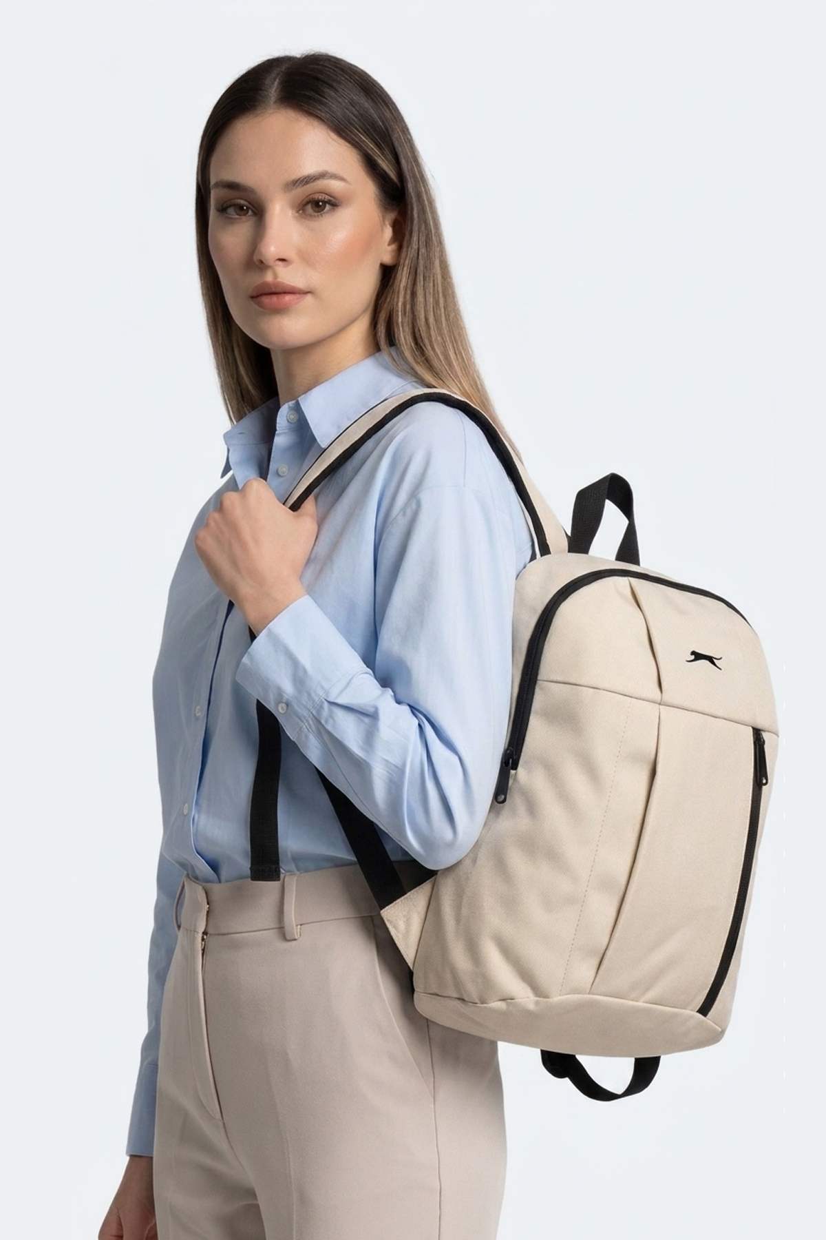 SLAZENGER GAVER I Unisex Bej Sırt Çantası görsel 7