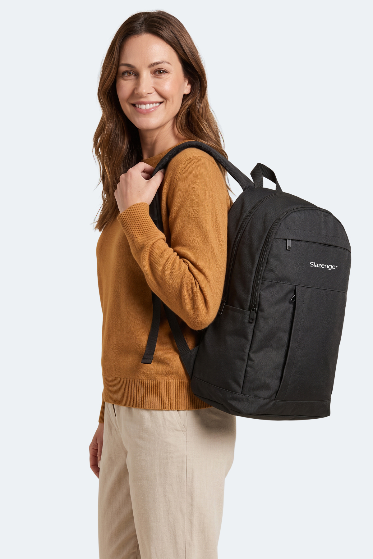 SLAZENGER LEROY Unisex Siyah Sırt Çantası görsel 3
