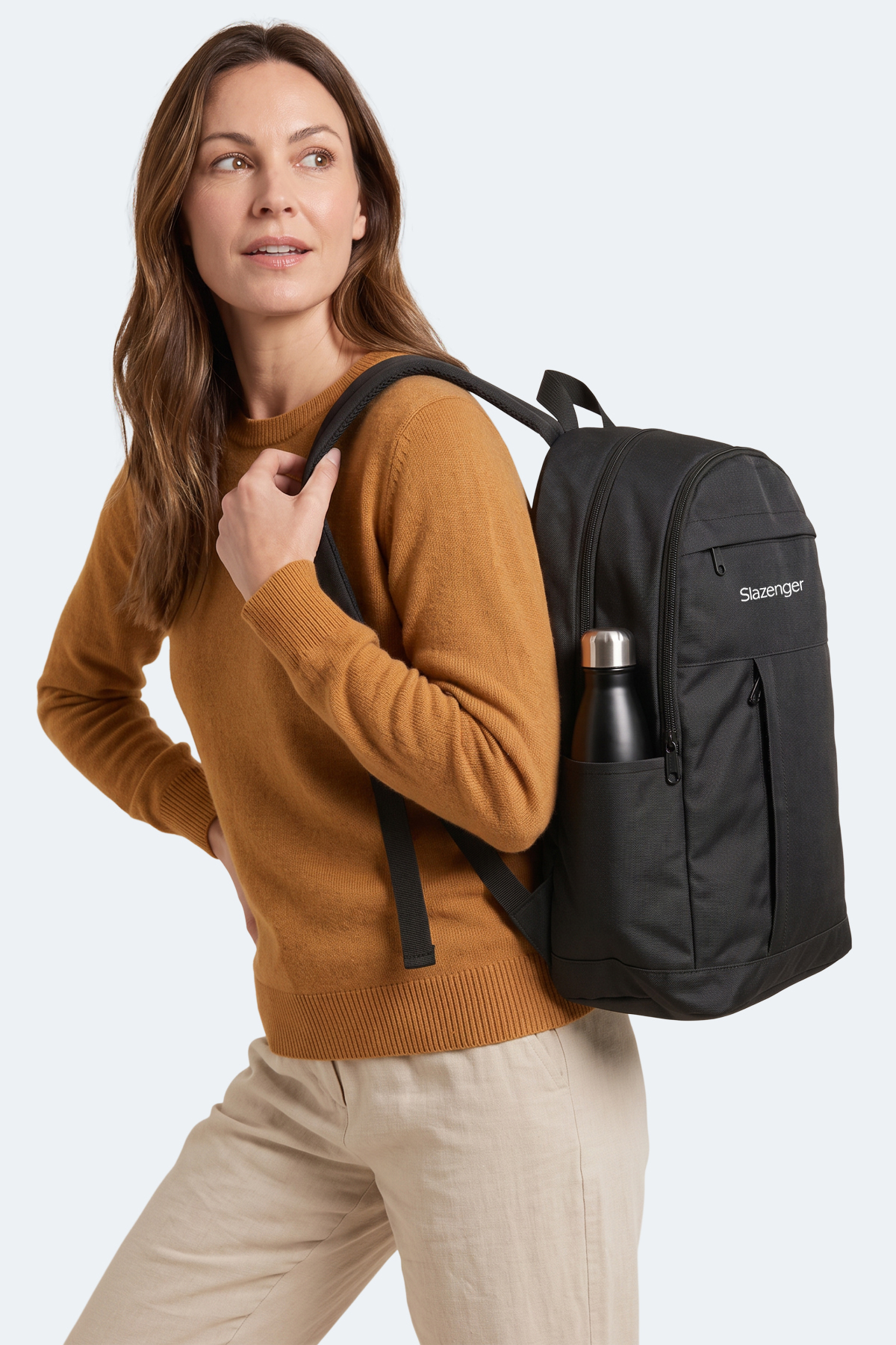 SLAZENGER LEROY Unisex Siyah Sırt Çantası görsel 7