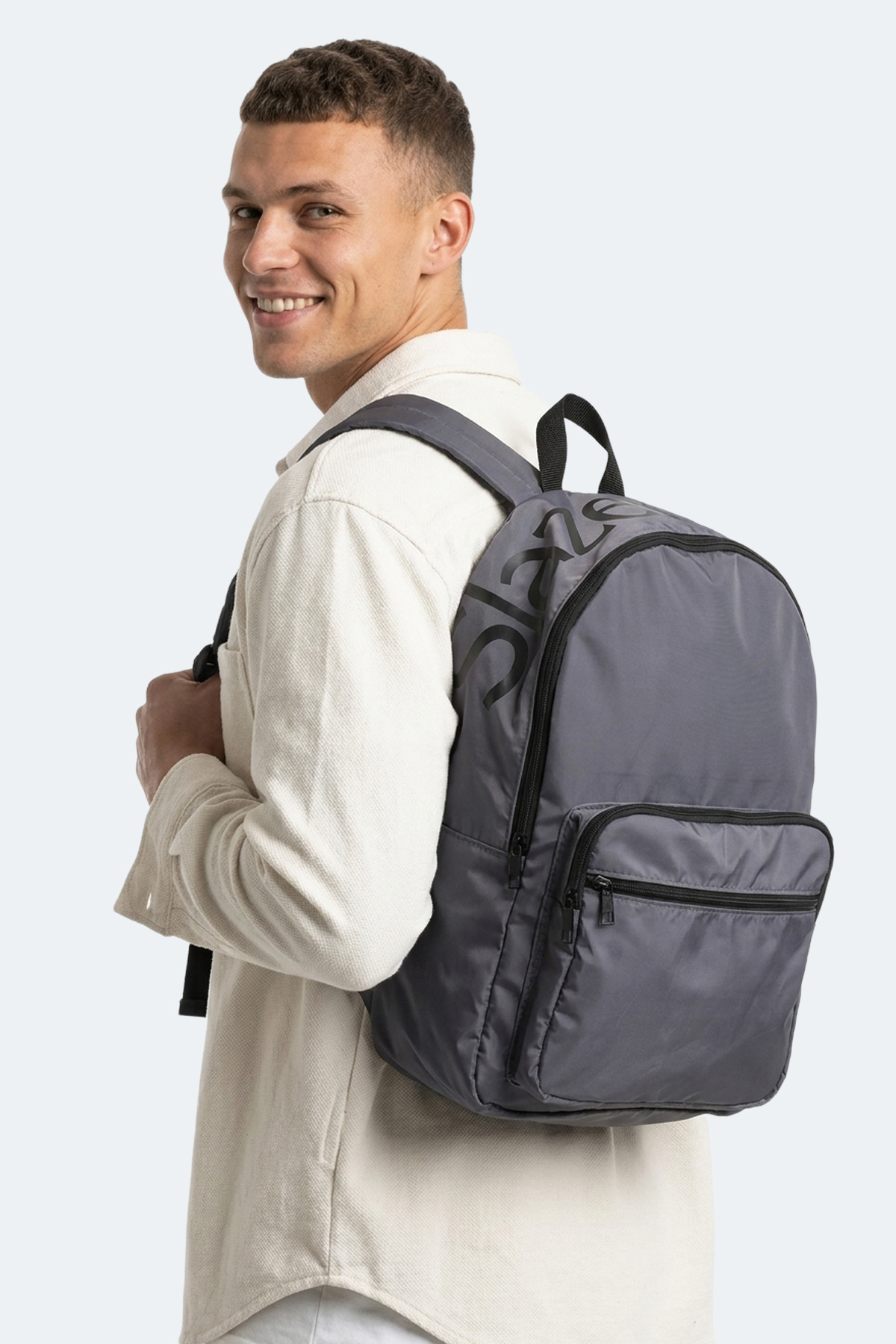 SLAZENGER LIFELOG I Unisex Koyu Gri Seyahat Çantası görsel 2