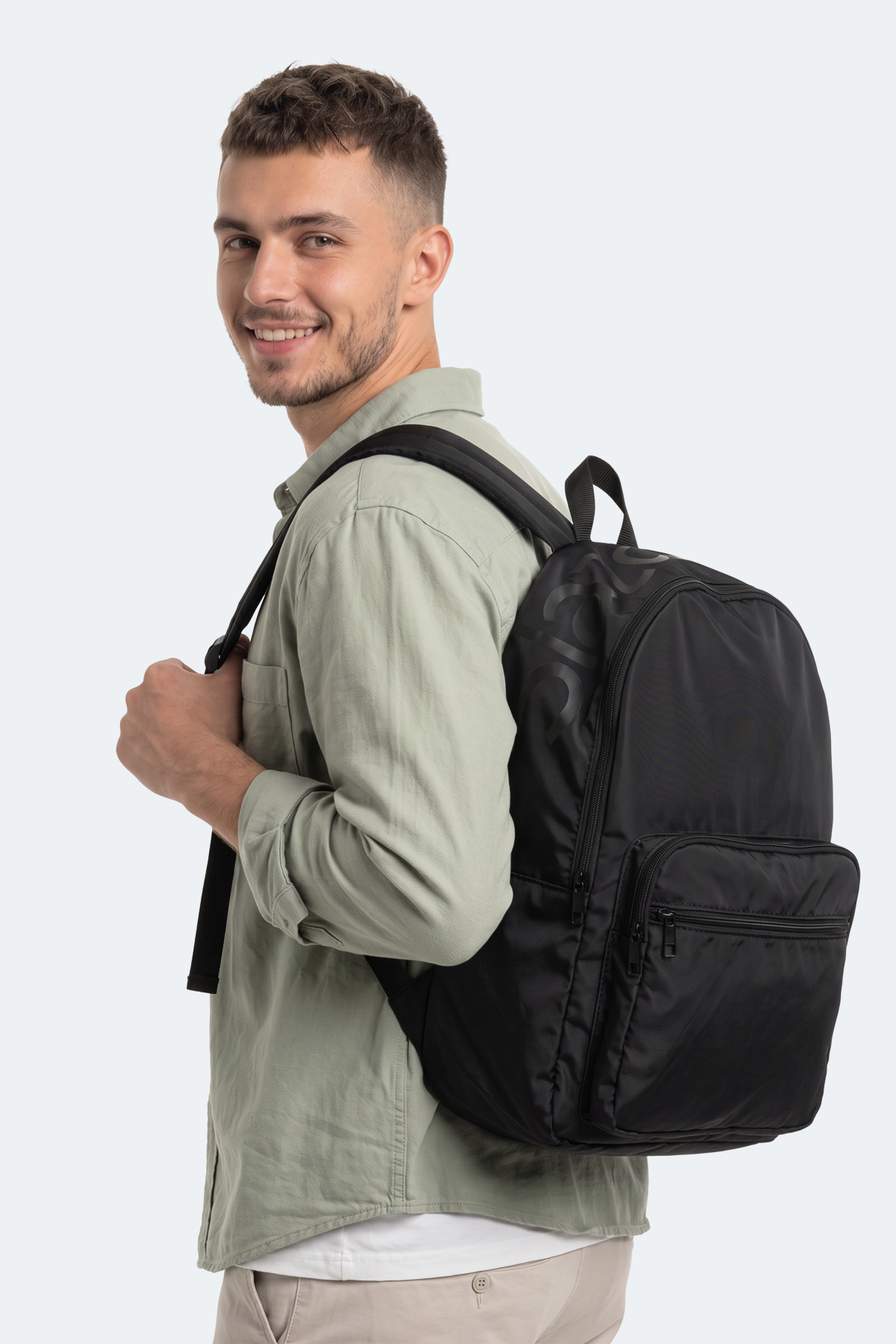 SLAZENGER LIFELOG I Unisex Siyah Seyahat Çantası görsel 2