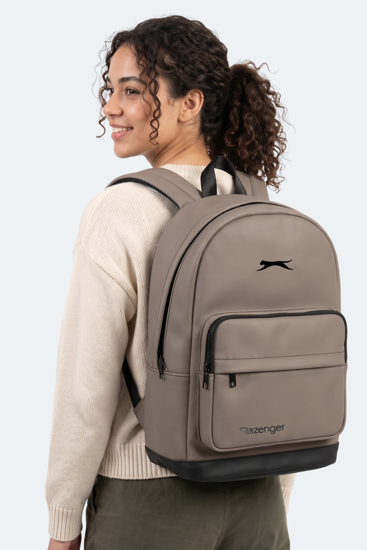 SLAZENGER LENDRIA Unisex Bej Sırt Çantası görsel 3