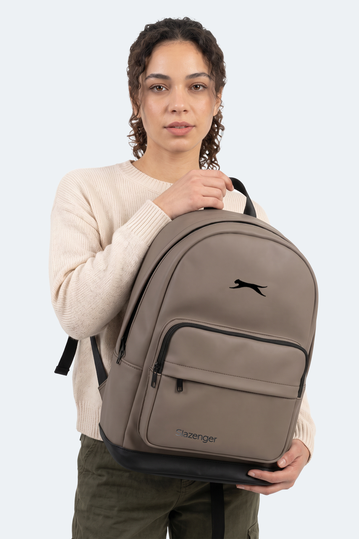 SLAZENGER LENDRIA Unisex Bej Sırt Çantası görsel 4
