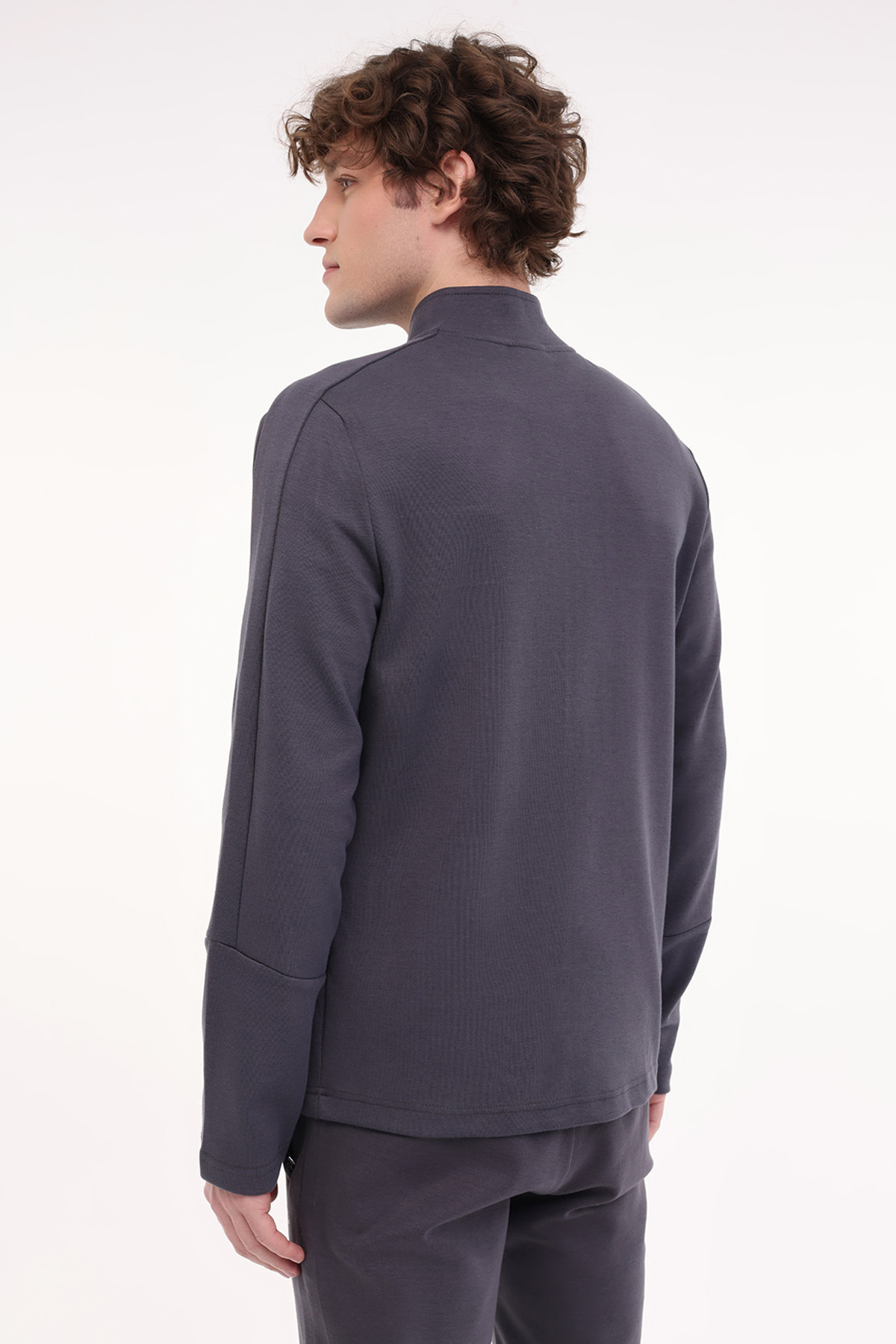 Lumberjack ML ROBERT 18ITL411 5FX Erkek Fermuarlı Sweatshirt Hırka görsel 2