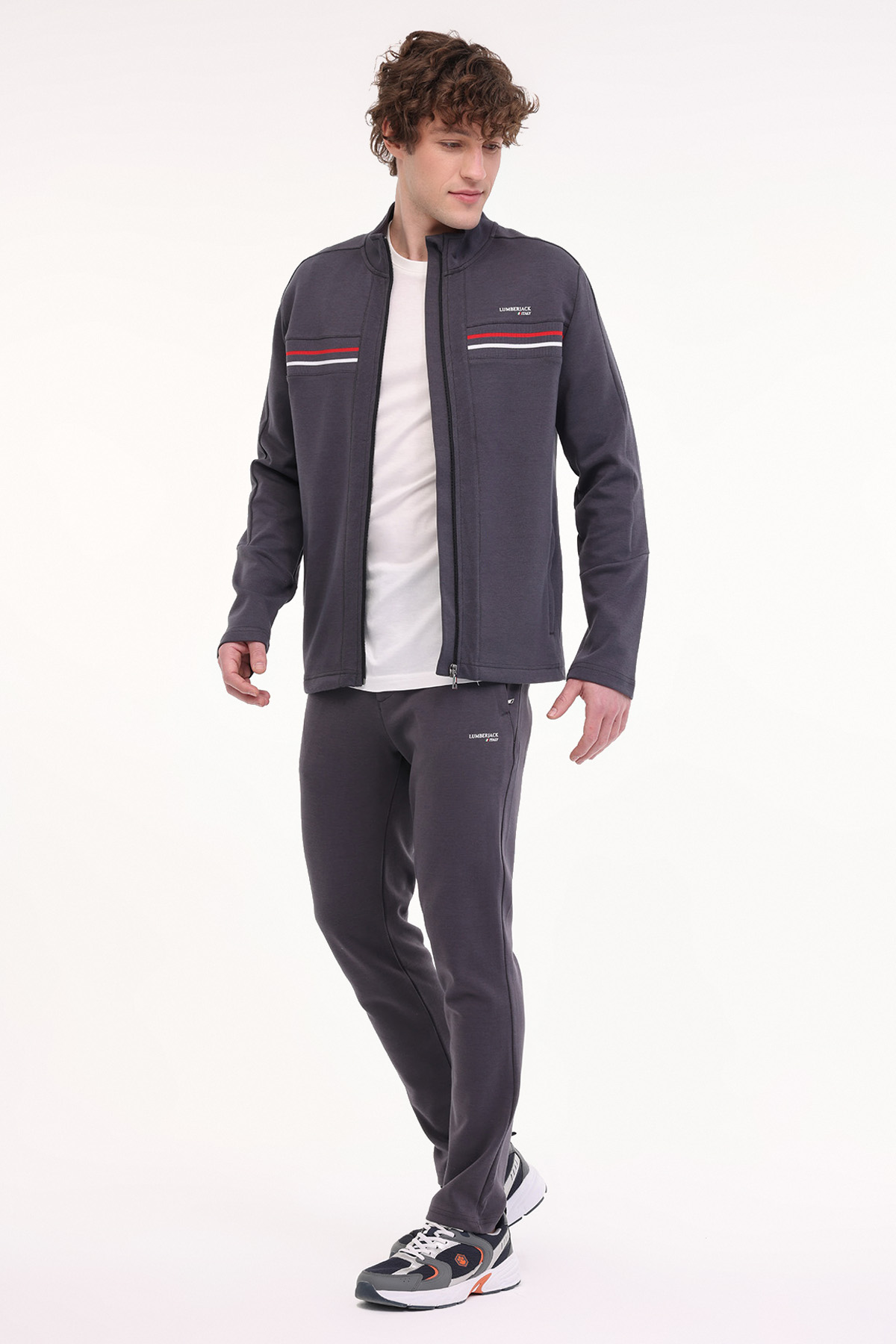 Lumberjack ML ROBERT 18ITL411 5FX Erkek Fermuarlı Sweatshirt Hırka görsel 3