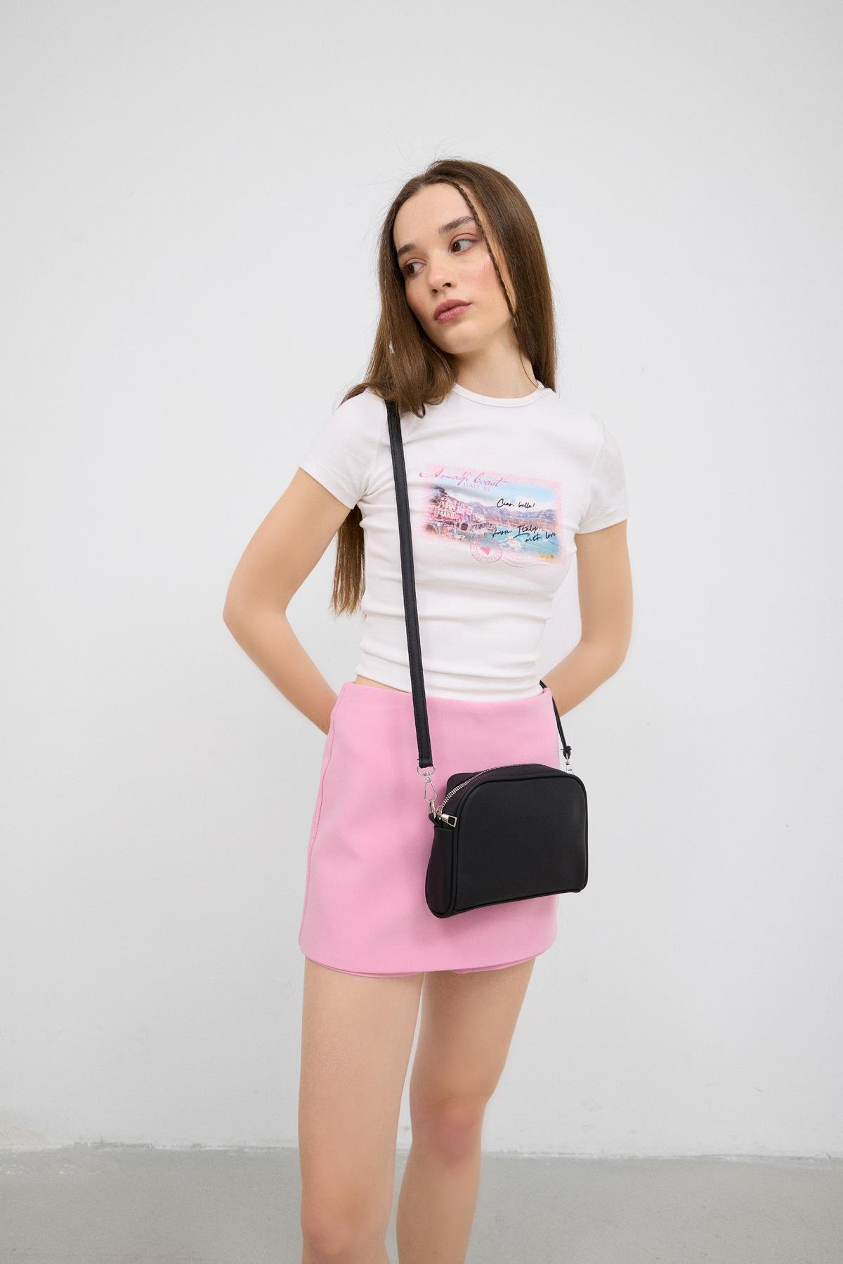 Shulebags Hana Basic Çapraz Çanta Siyah görsel 2