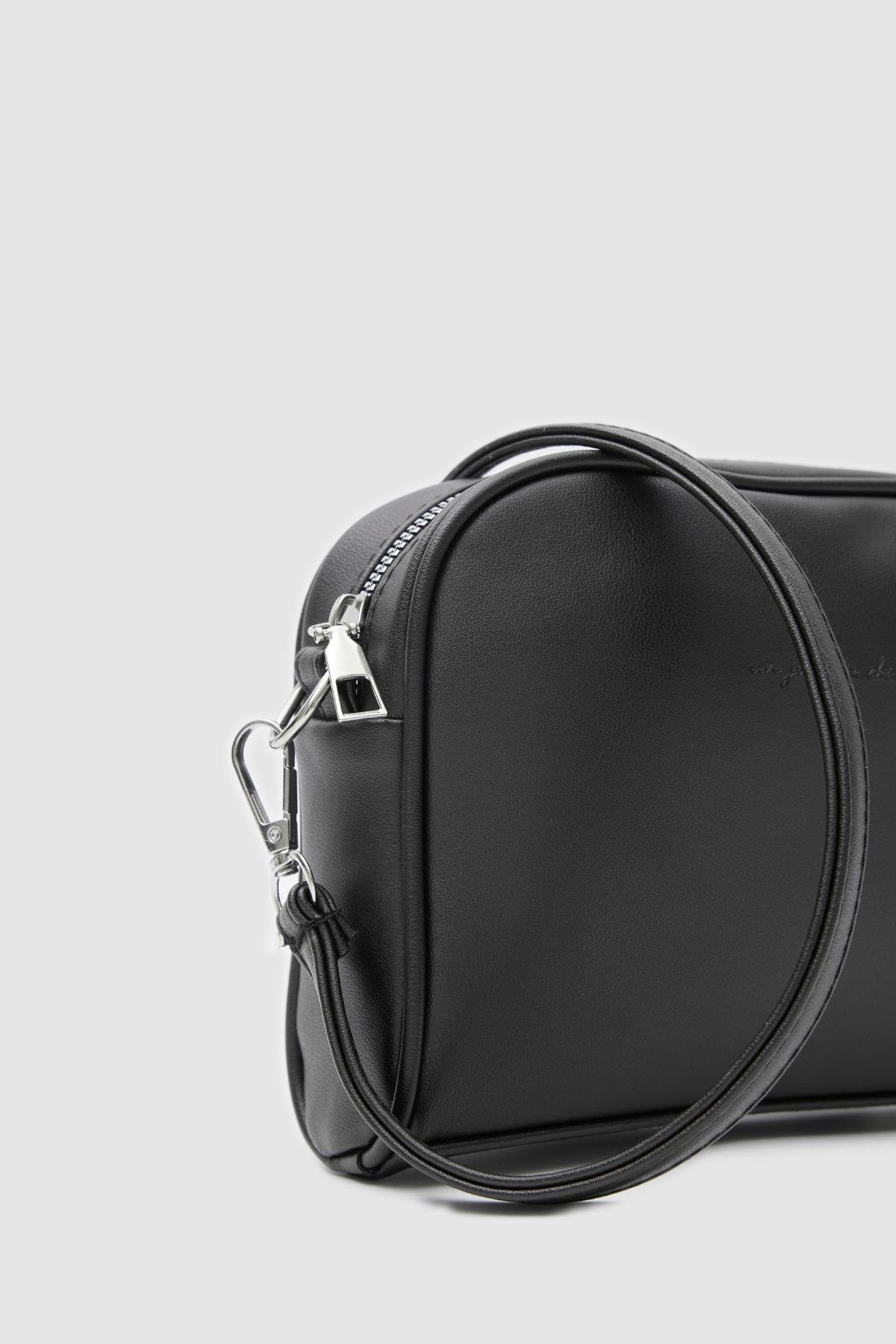 Shulebags Hana Basic Çapraz Çanta Siyah görsel 5