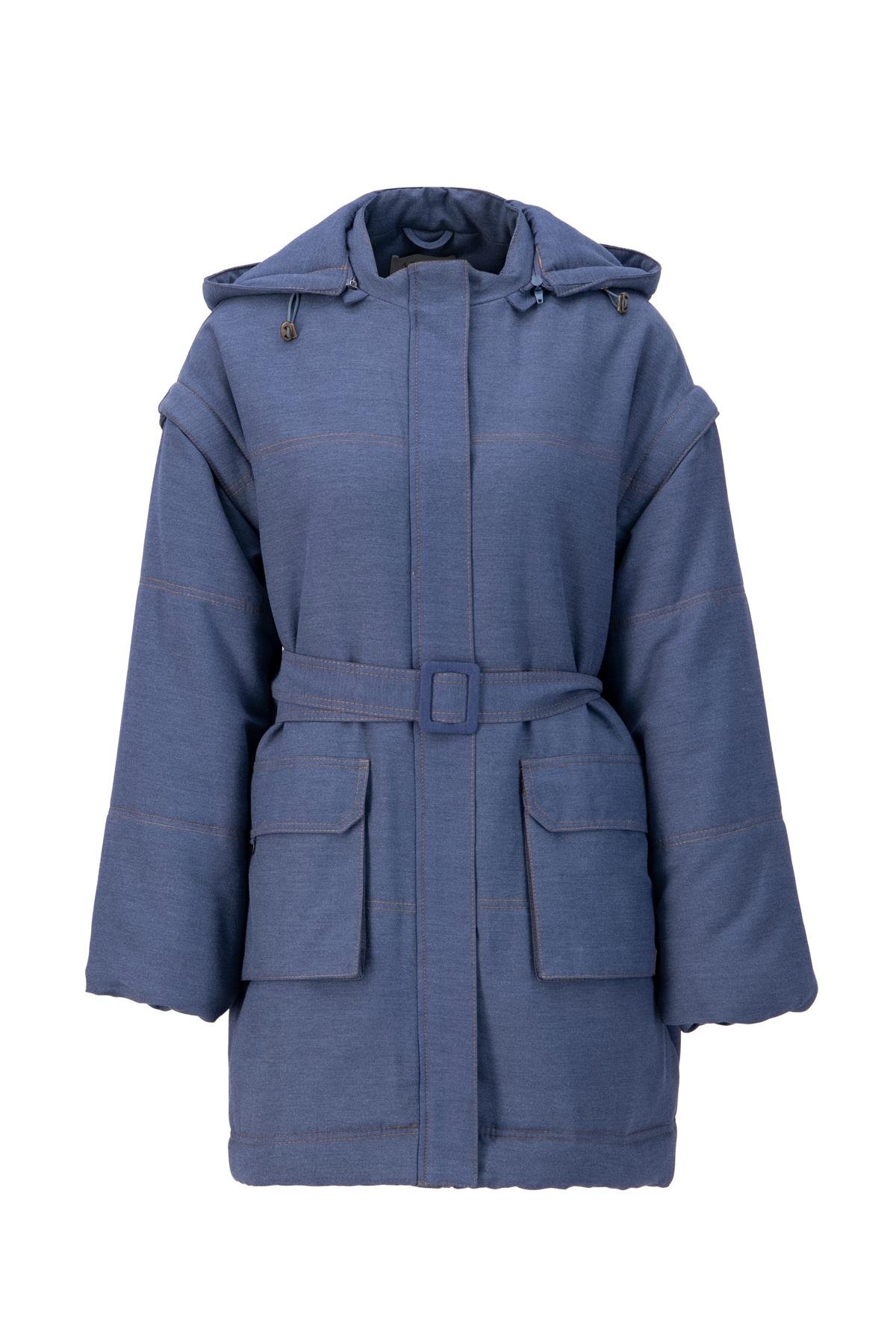 ARMİNE Yelek Olarak Kullanılabilen Denim Mont 24K7607 Lacivert