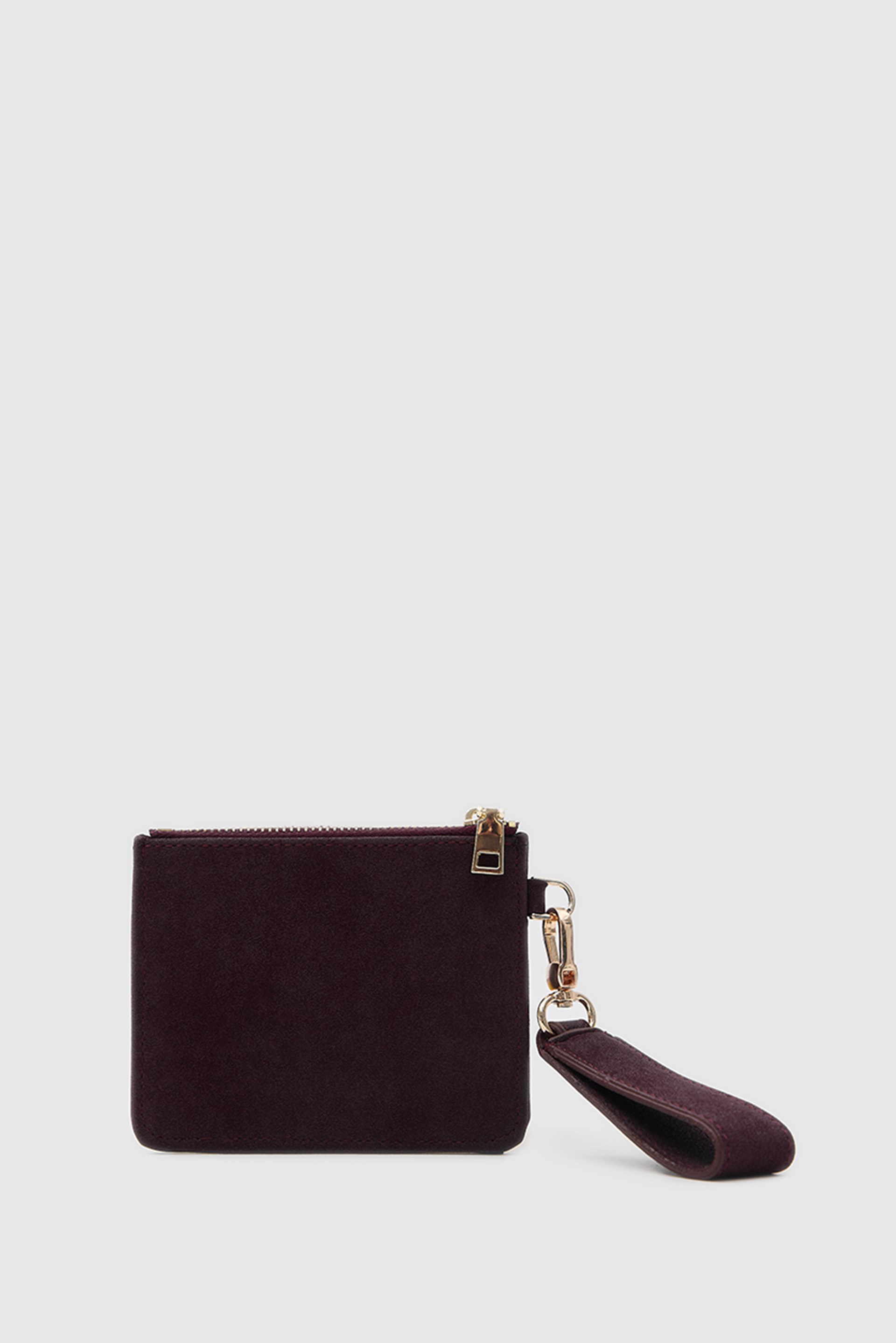 Shulebags Pike Süet Kadın Kartlık Bordo görsel 5