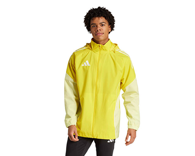 Adidas Tiro25C Aw Jkt Erkek Futbol Antrenman Yağmurluk JI8958 Sarı görsel 3