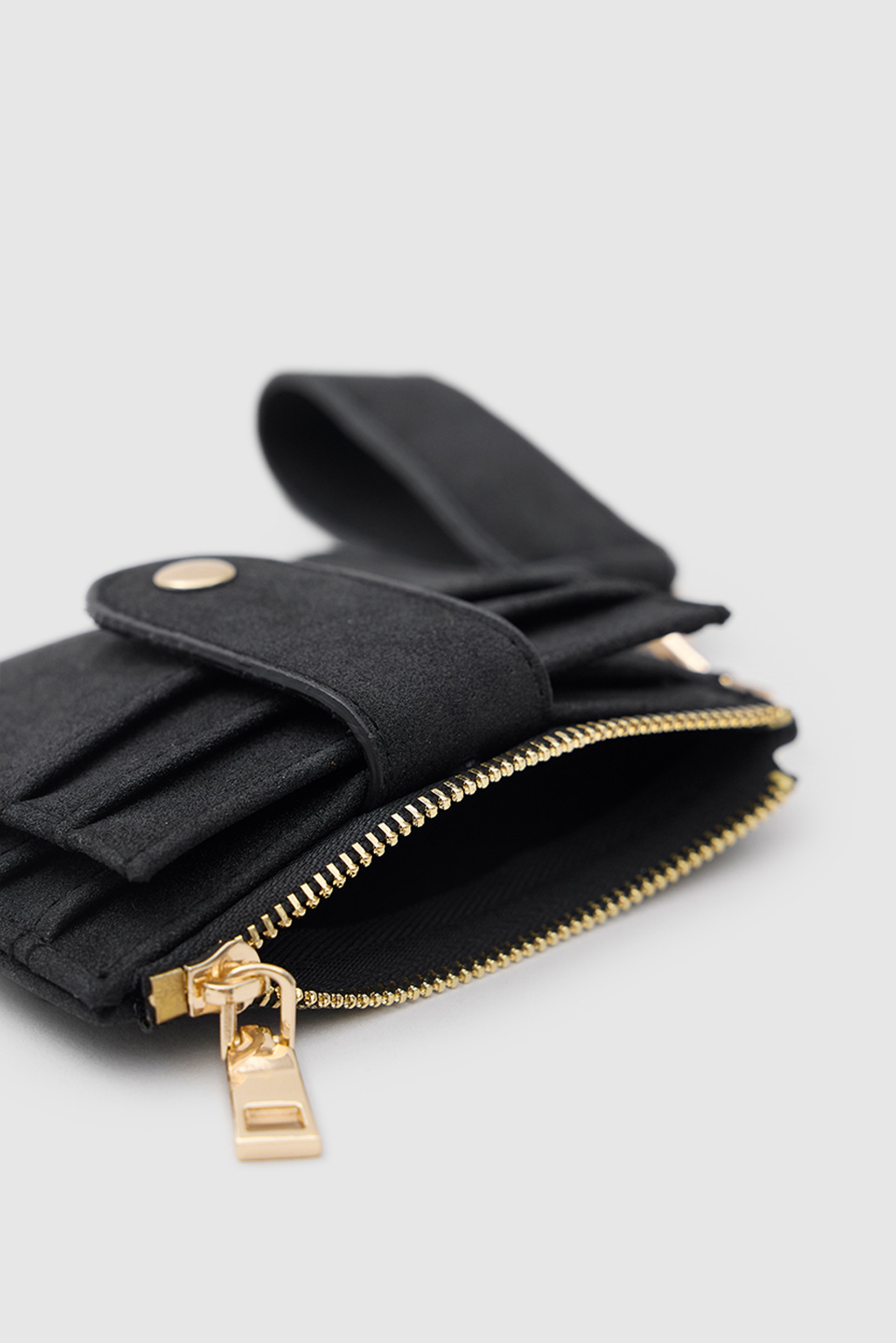Shulebags Pike Süet Kadın Kartlık Siyah görsel 4