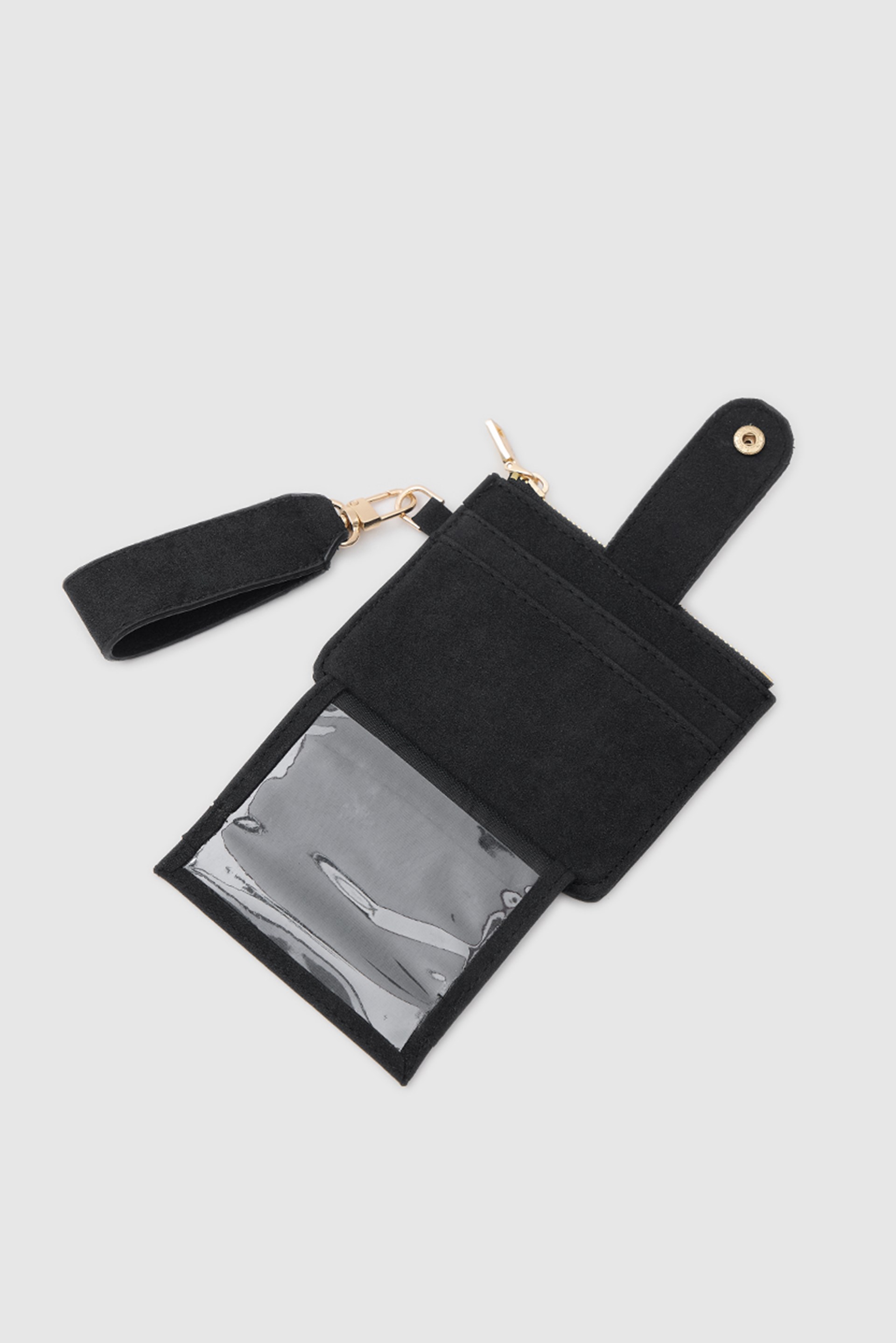 Shulebags Pike Süet Kadın Kartlık Siyah görsel 6