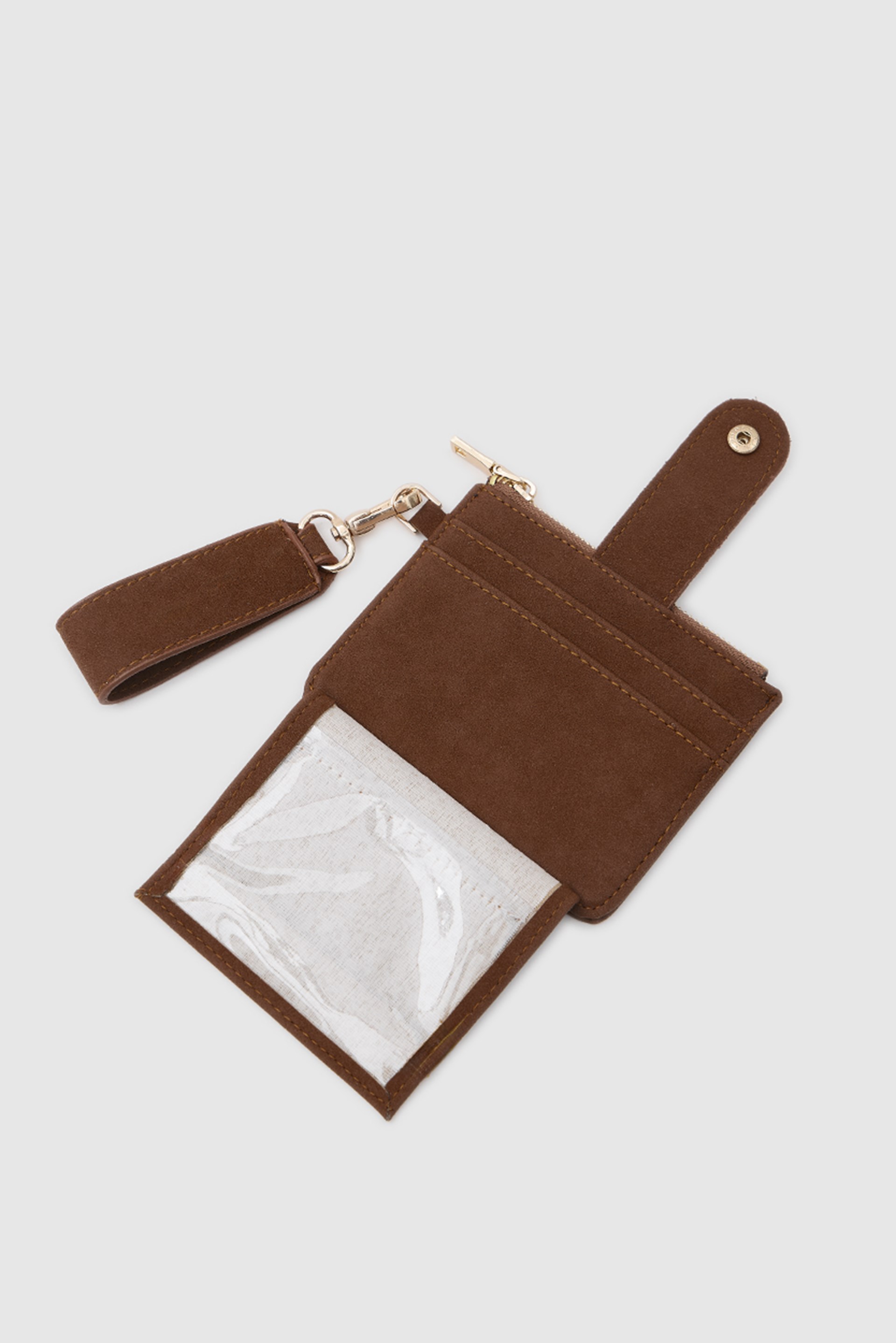 Shulebags Pike Süet Kadın Kartlık Taba görsel 6