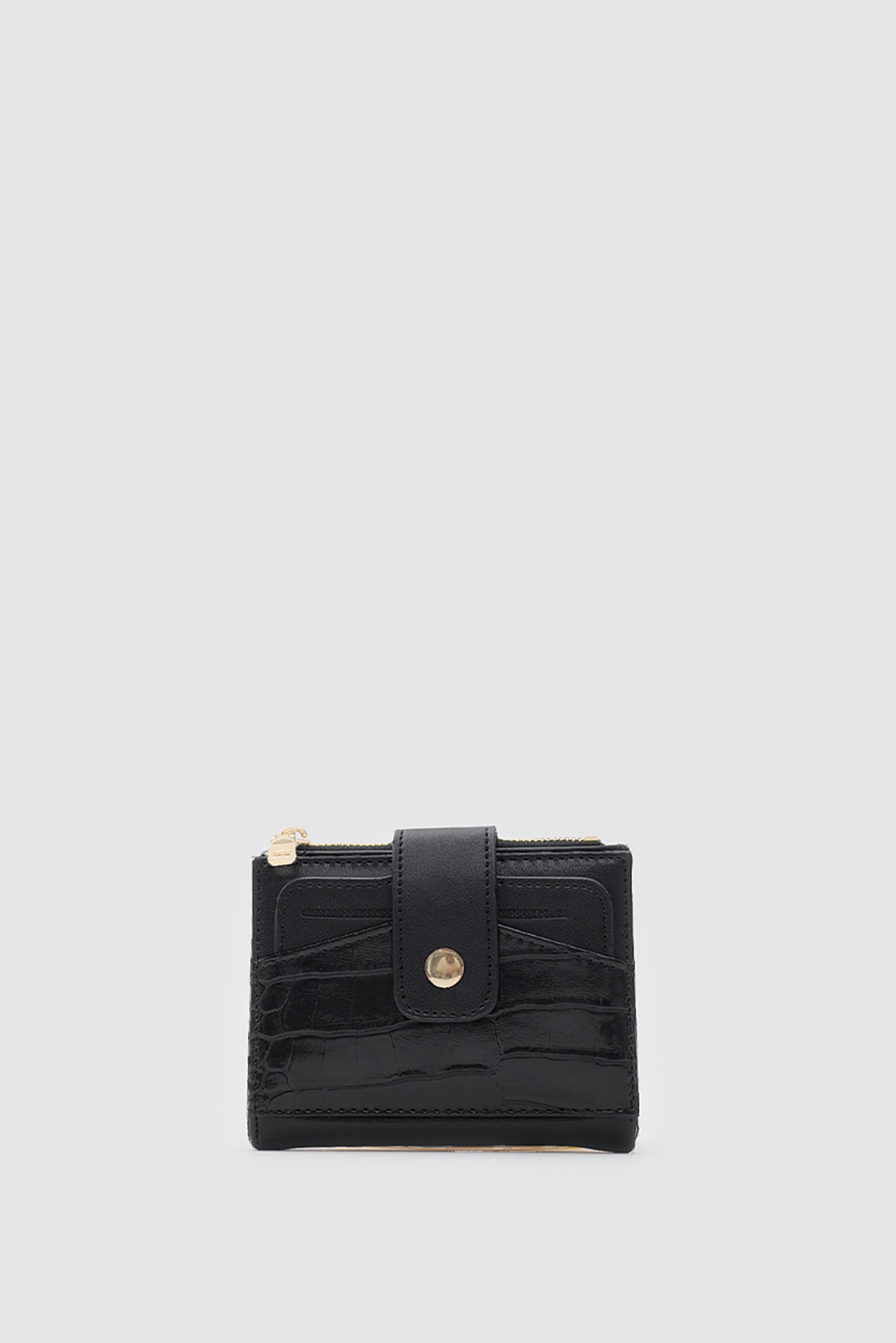 Shulebags Rosa Kroko Desenli Kadın Kartlık Siyah