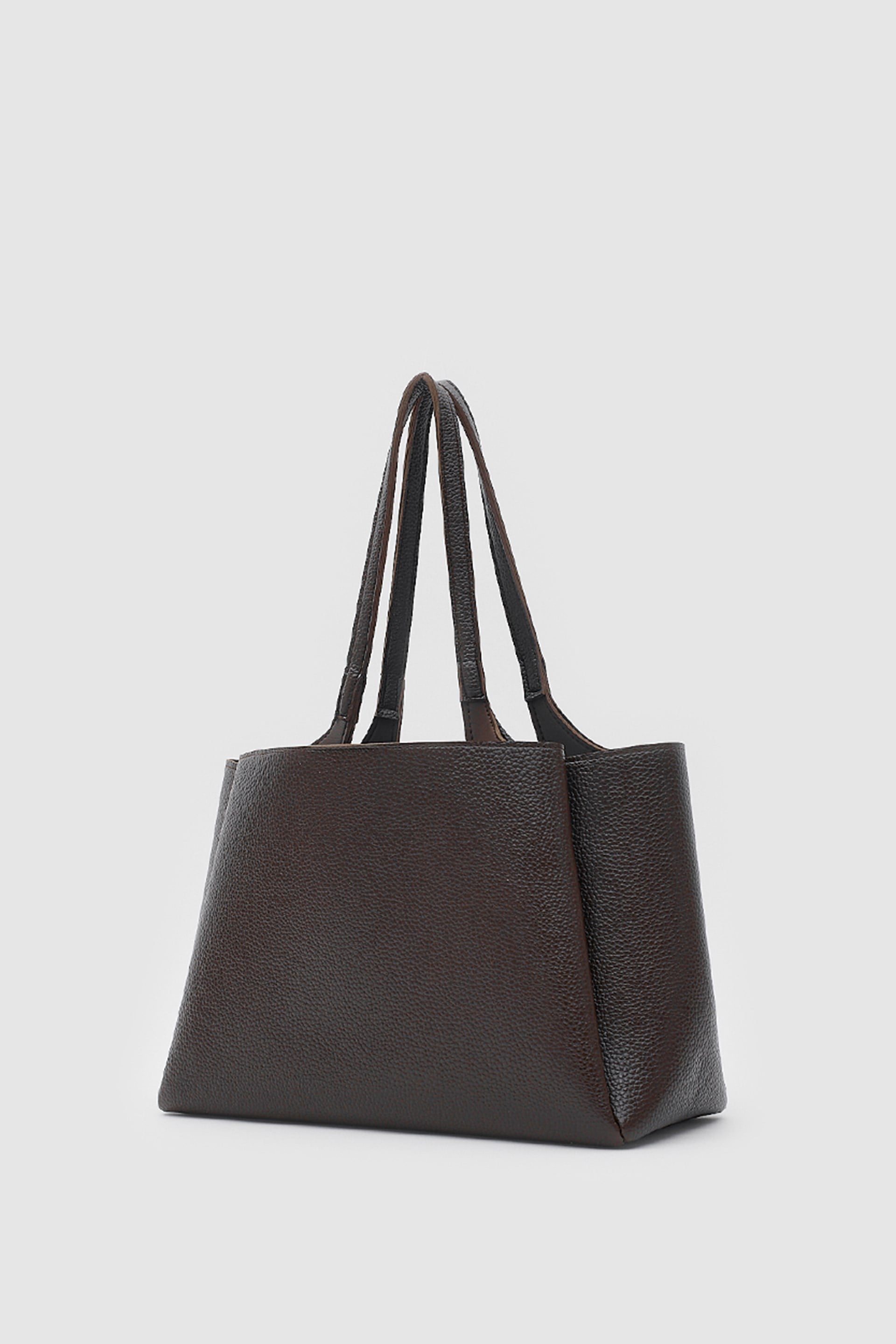 Shulebags Maksi Tote Çanta Acı Kahve görsel 2
