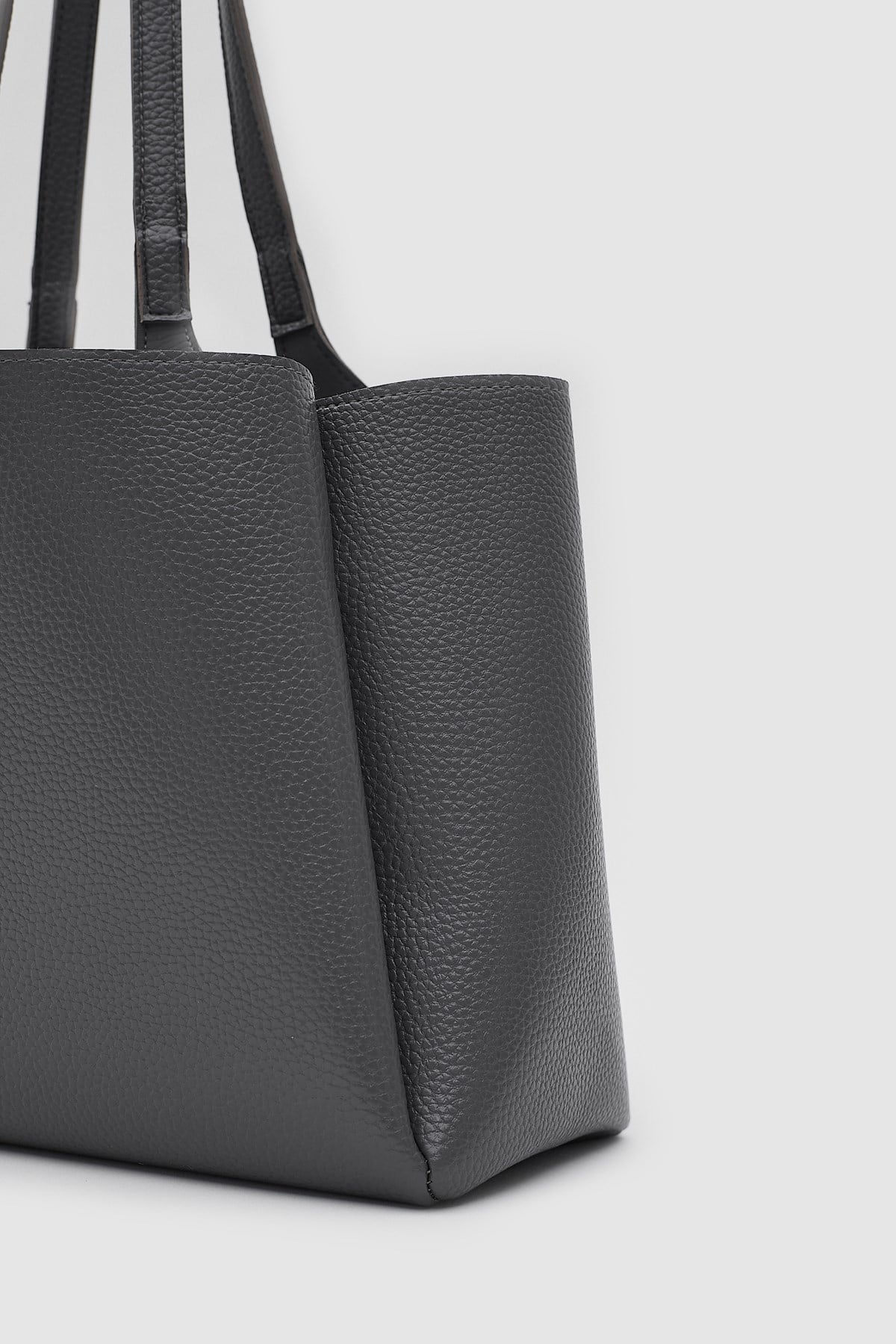 Shulebags Maksi Tote Çanta Gri görsel 3