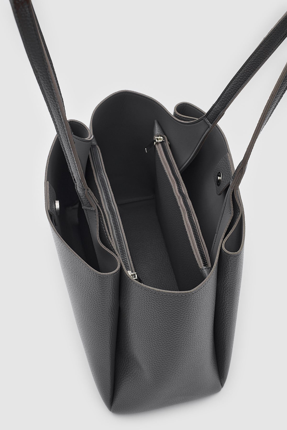 Shulebags Maksi Tote Çanta Gri görsel 5