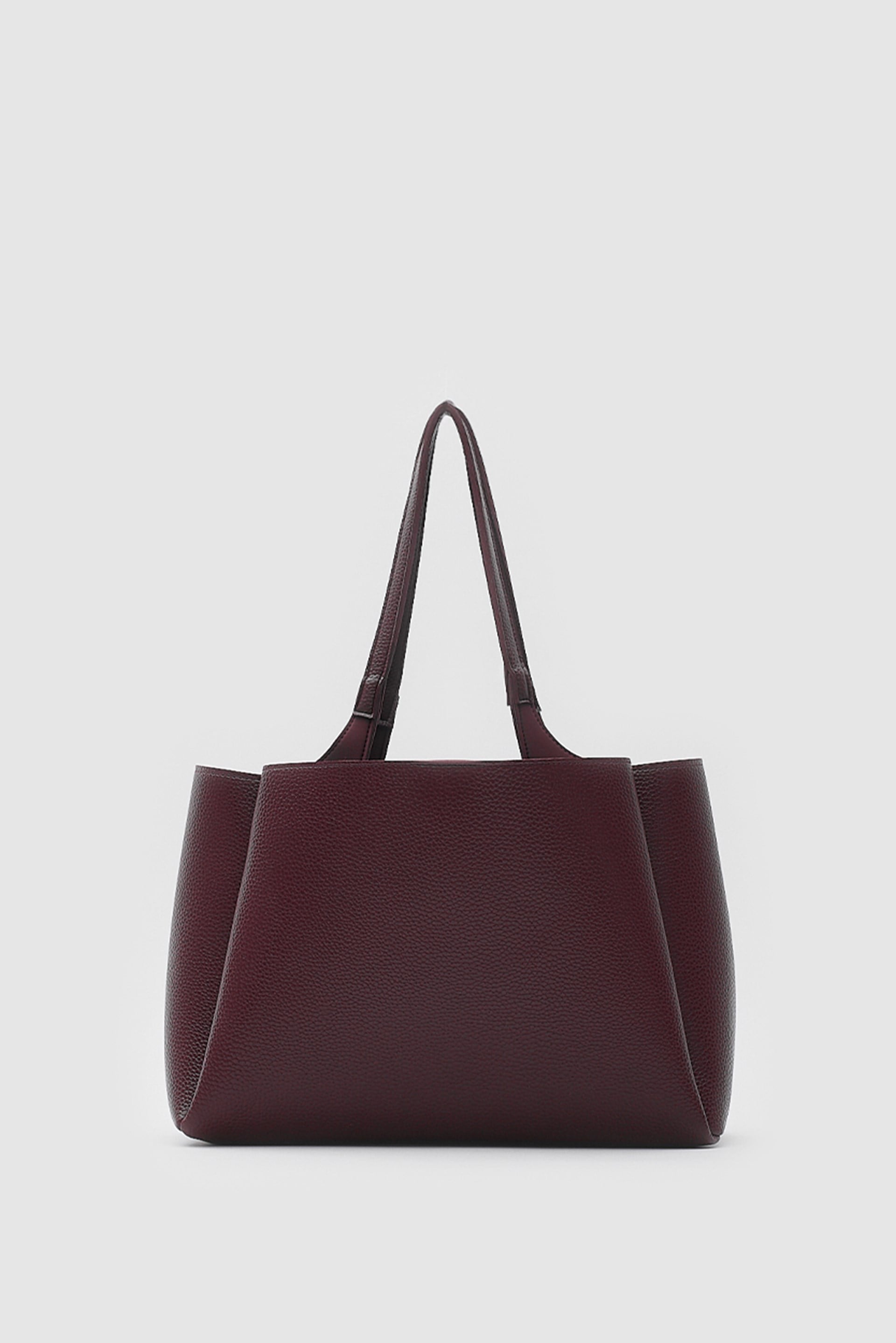 Shulebags Maksi Tote Çanta Bordo