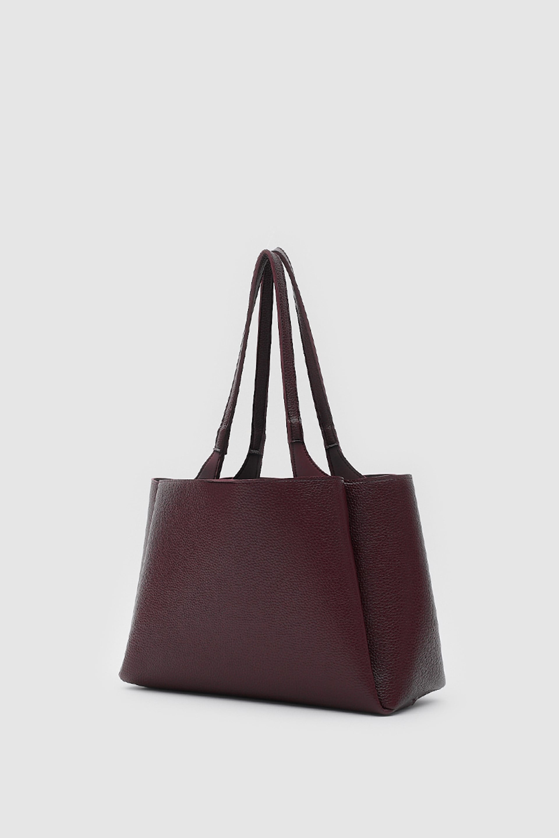 Shulebags Maksi Tote Çanta Bordo görsel 2
