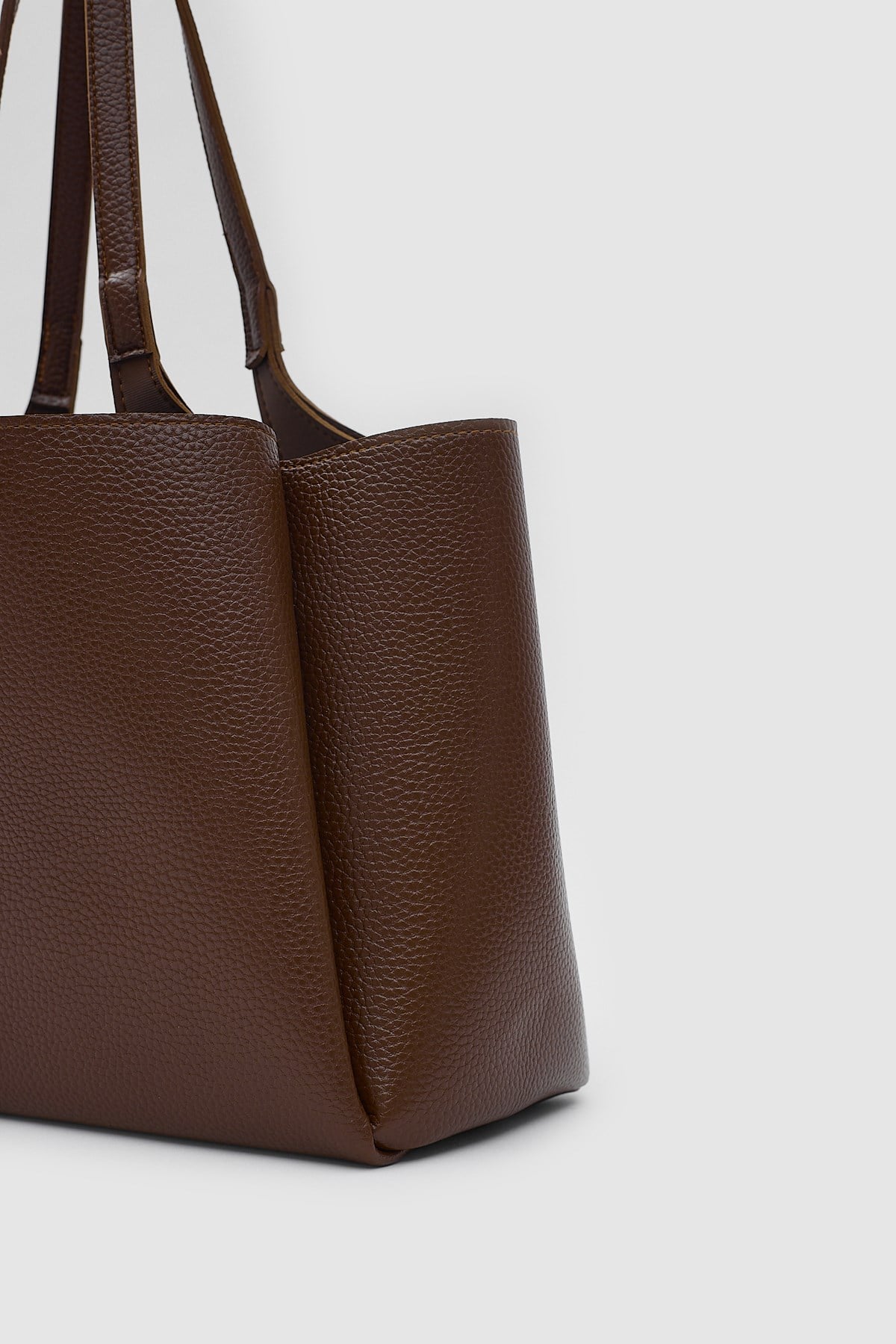 Shulebags Maksi Tote Çanta Taba görsel 3
