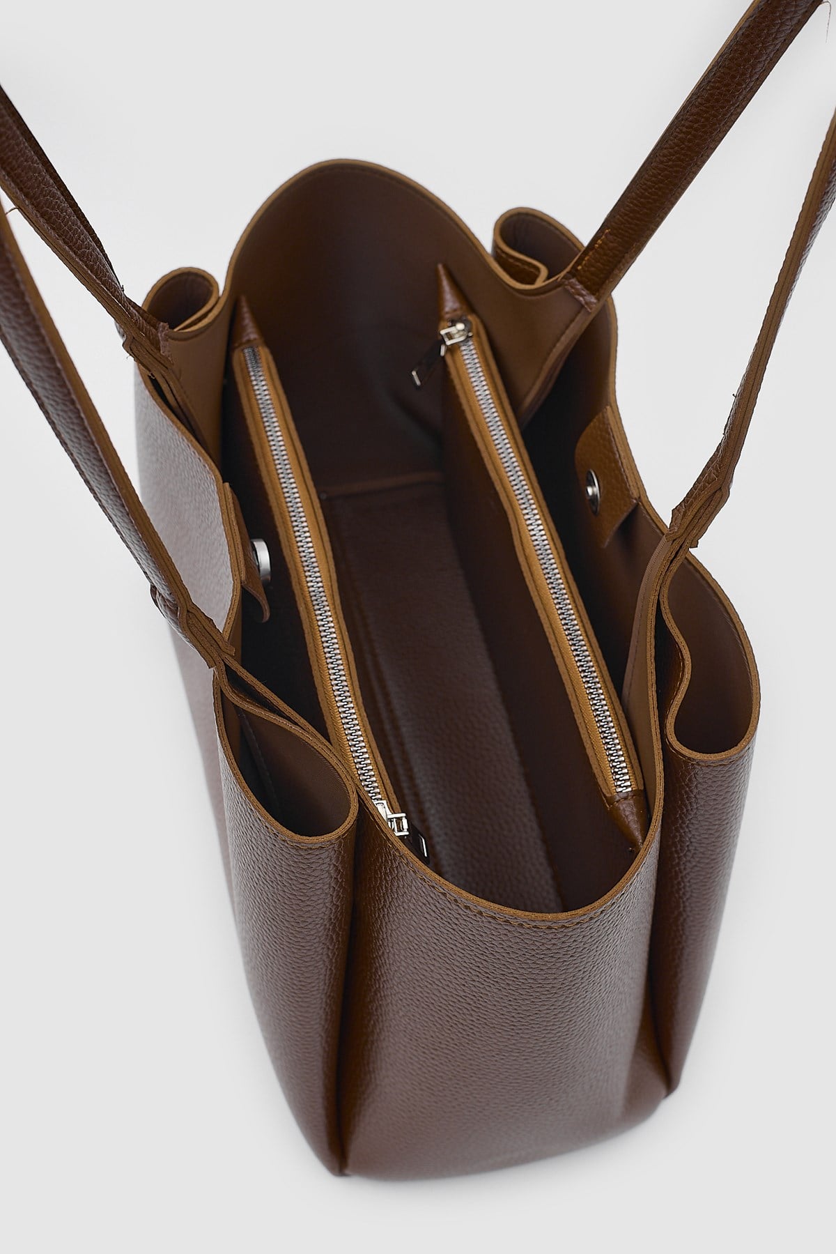 Shulebags Maksi Tote Çanta Taba görsel 5