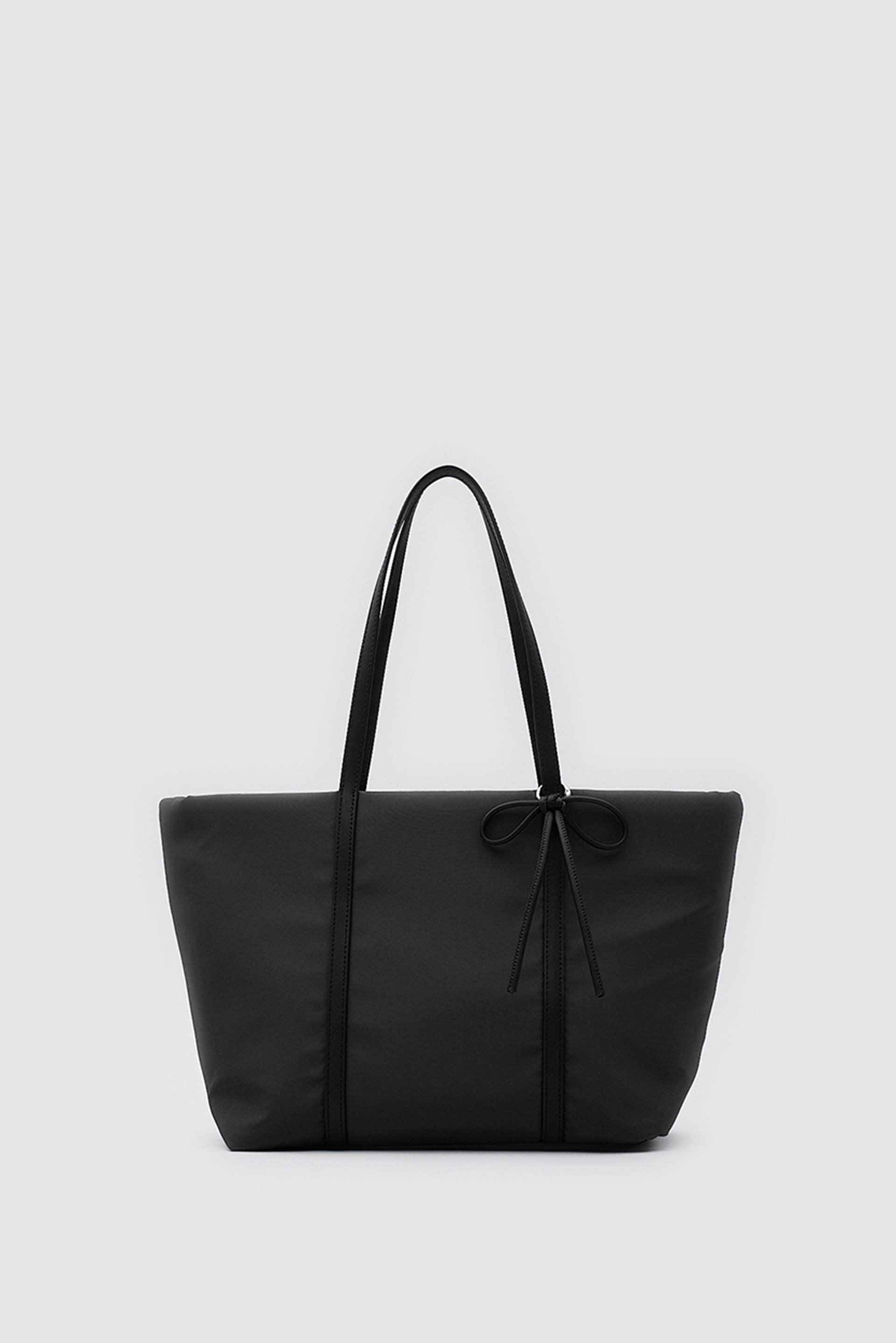 Shulebags Jersey Fiyonklu Omuz Çantası Siyah