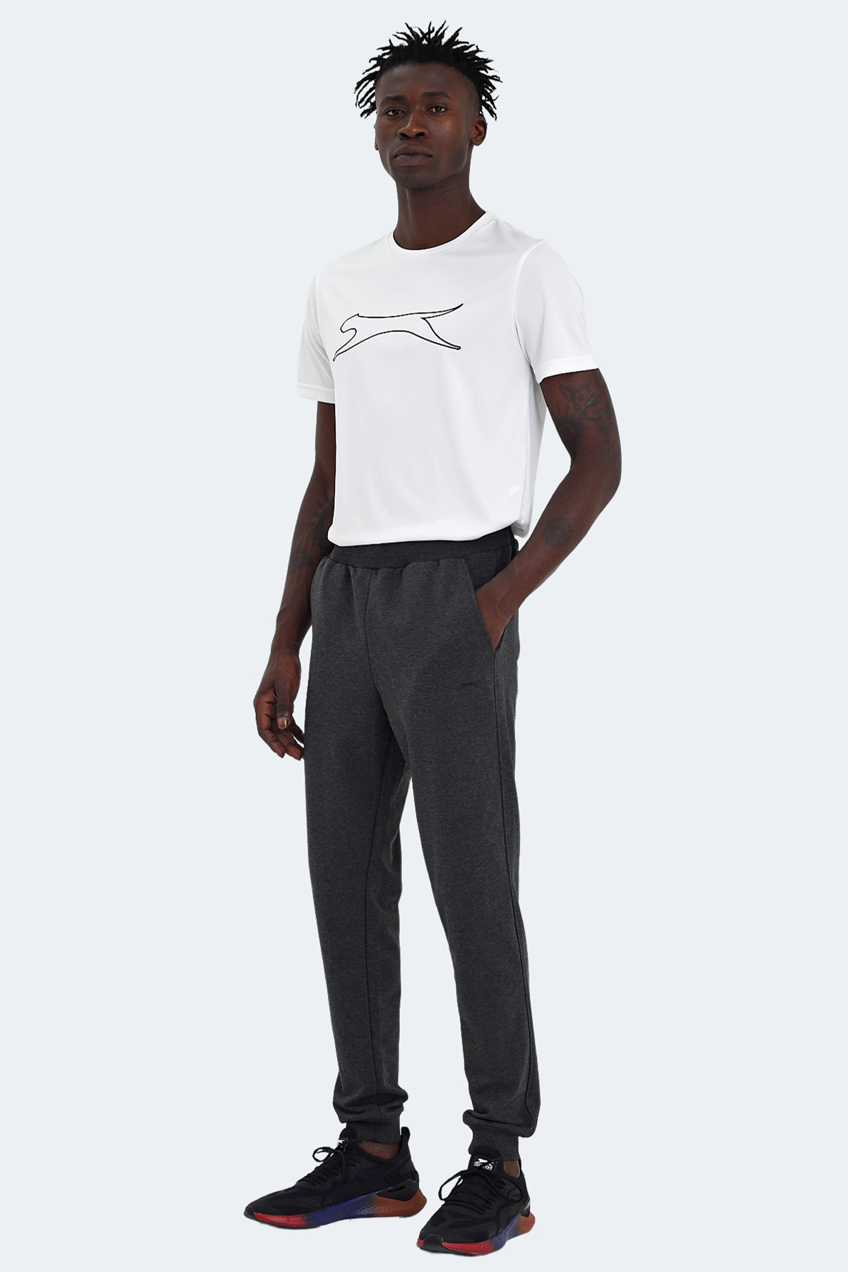 SLAZENGER RAIN Erkek Eşofman Altı Koyu Gri görsel 2